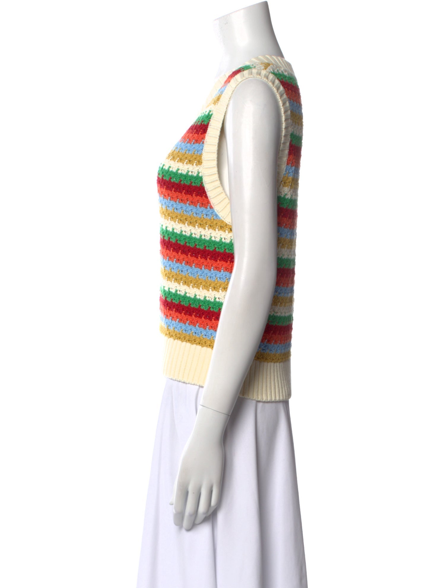 Kitri Striped V-Neck Sweater