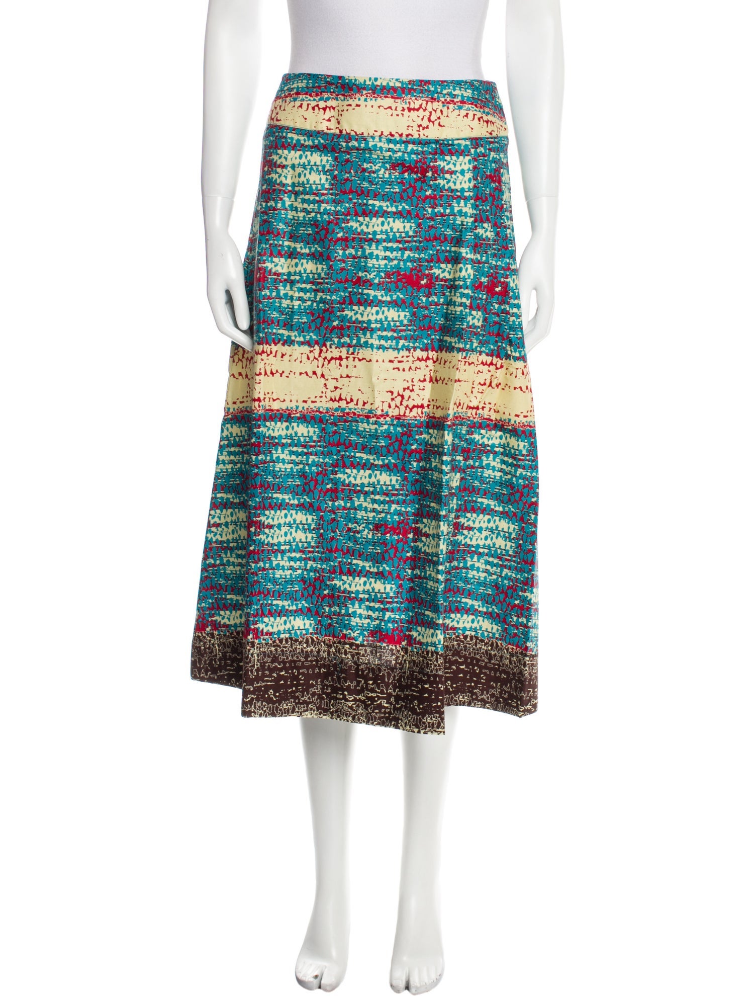 Kisua Printed Midi Length Skirt w/ Tags