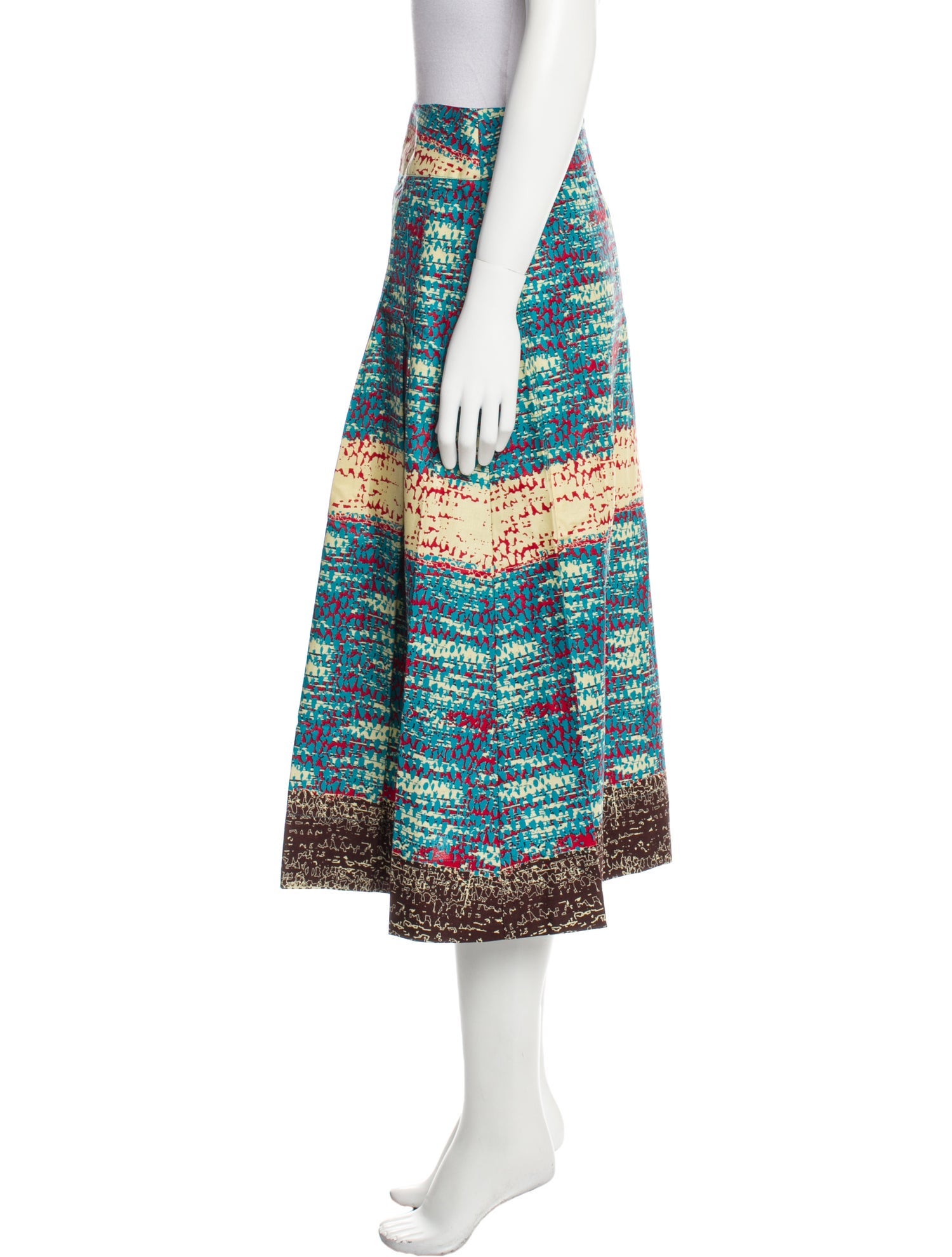 Kisua Printed Midi Length Skirt w/ Tags