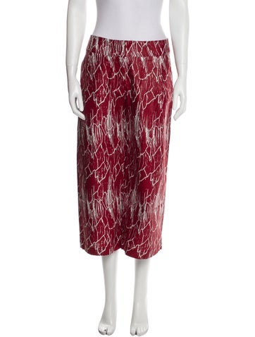 Kisua Pants Printed Wide Leg L