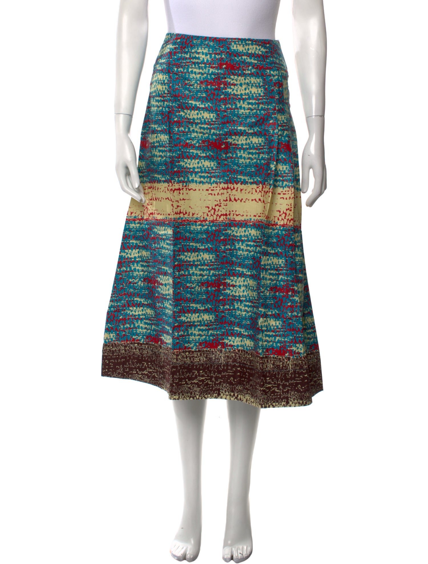 Kisua Printed Midi Length Skirt w/ Tags