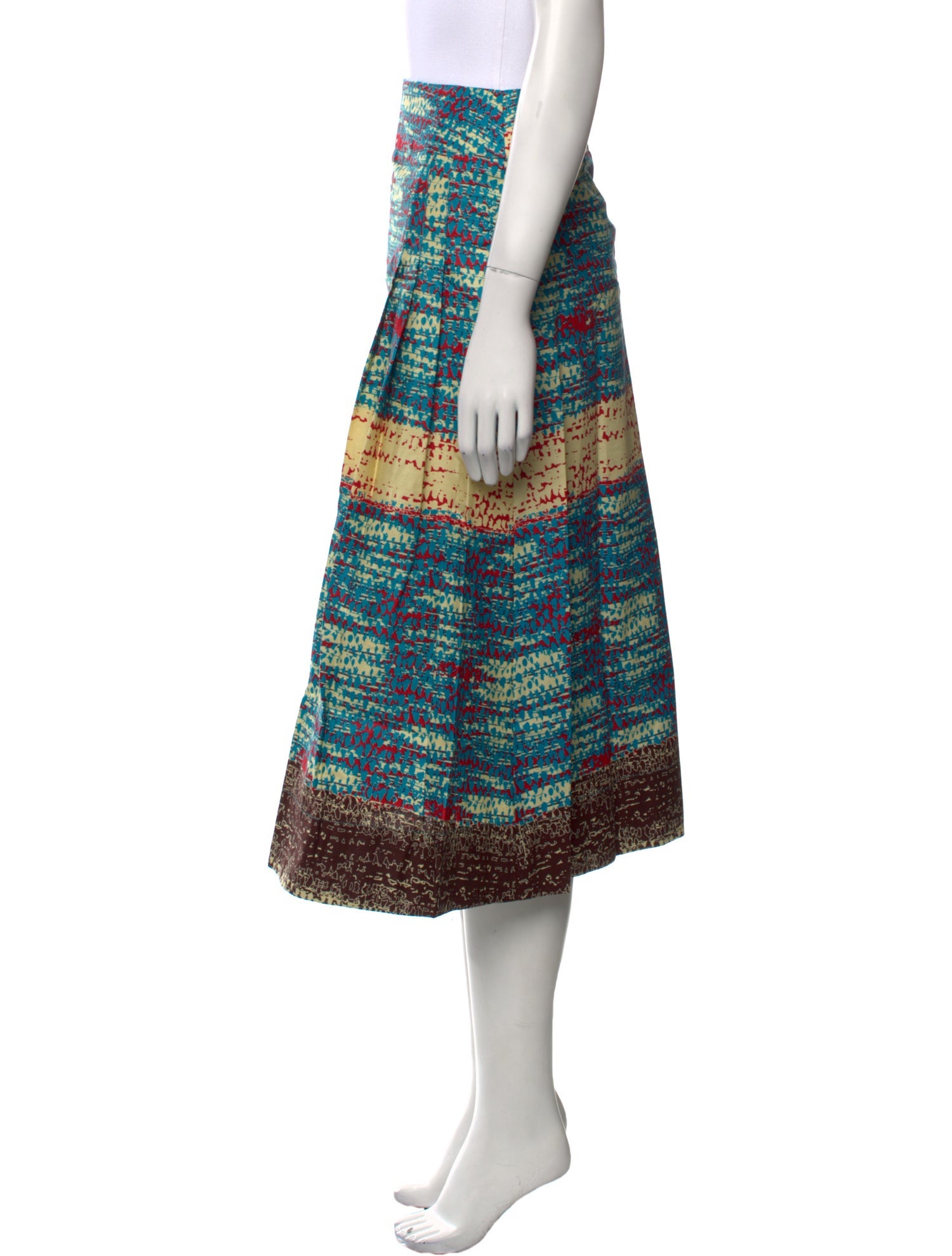 Kisua Printed Midi Length Skirt w/ Tags