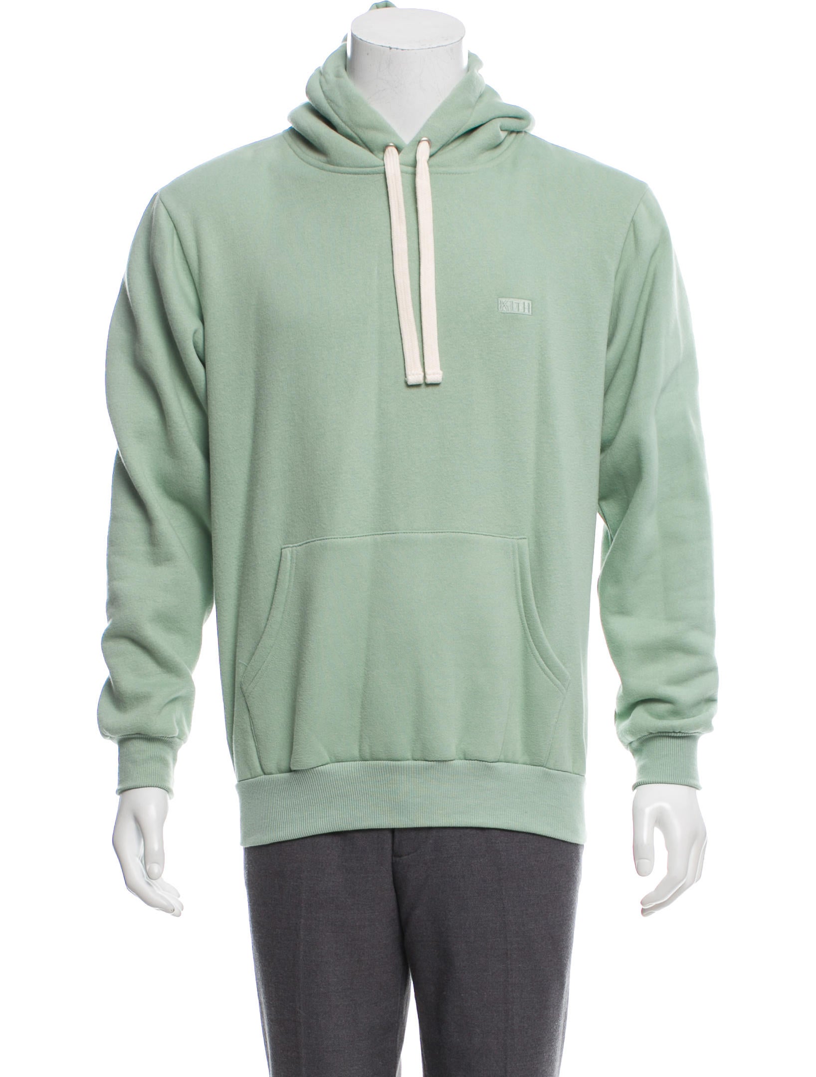 KITH Logo Embroidered Drawstring Hoodie Clothing WKITH20429 The