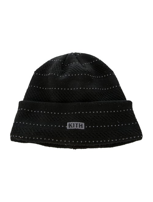 Kith Knit Logo Beanie black