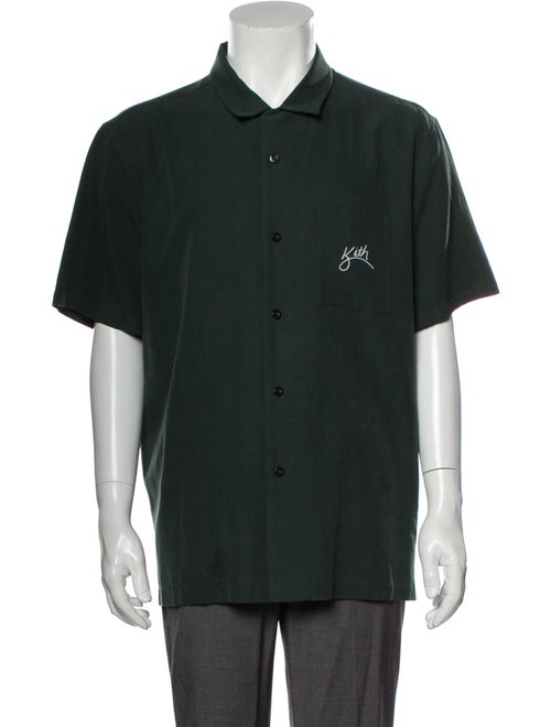 Kith Silk Short Sleeve Shirt Green