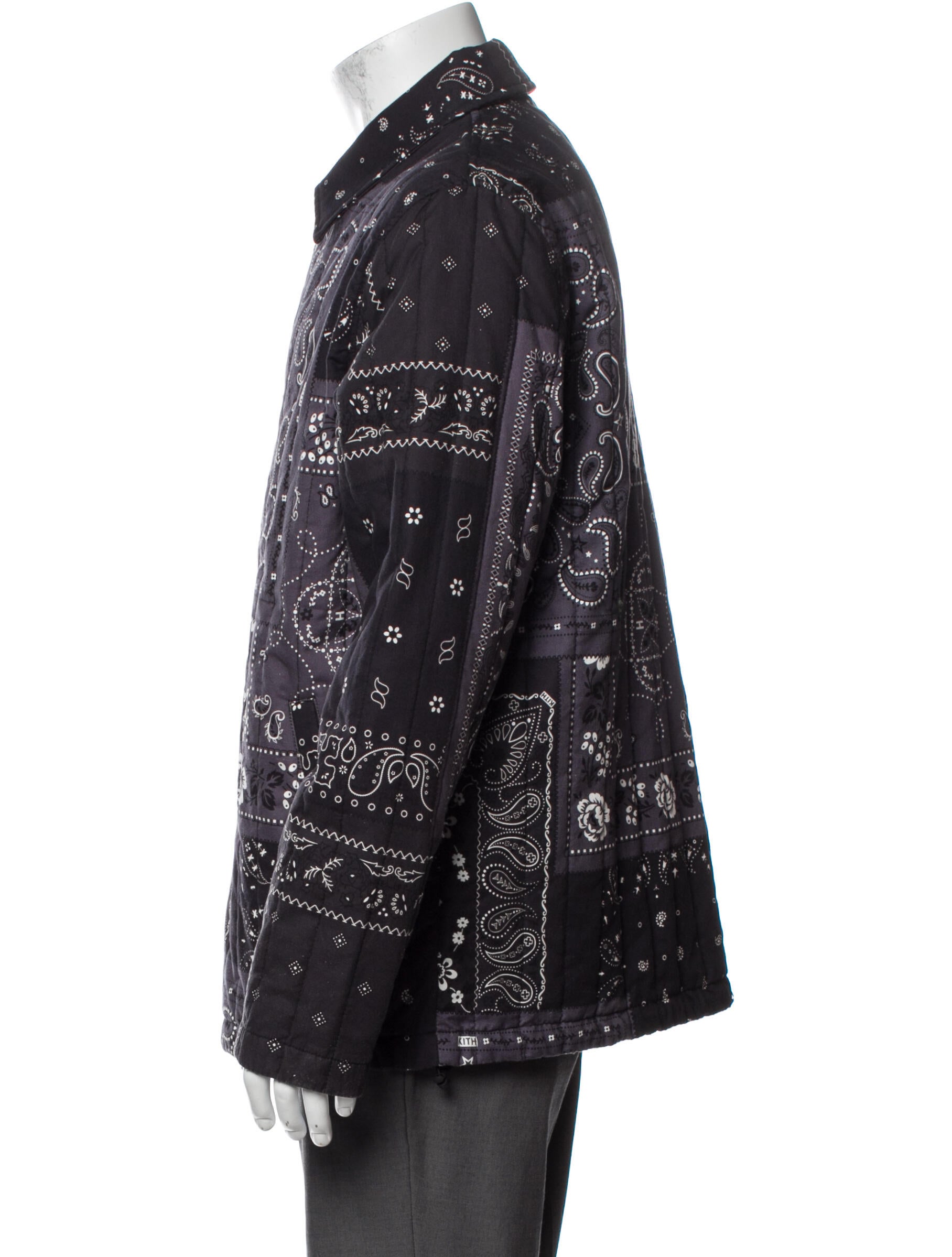 KITH Bandana Paisley Print Denim Jacket 