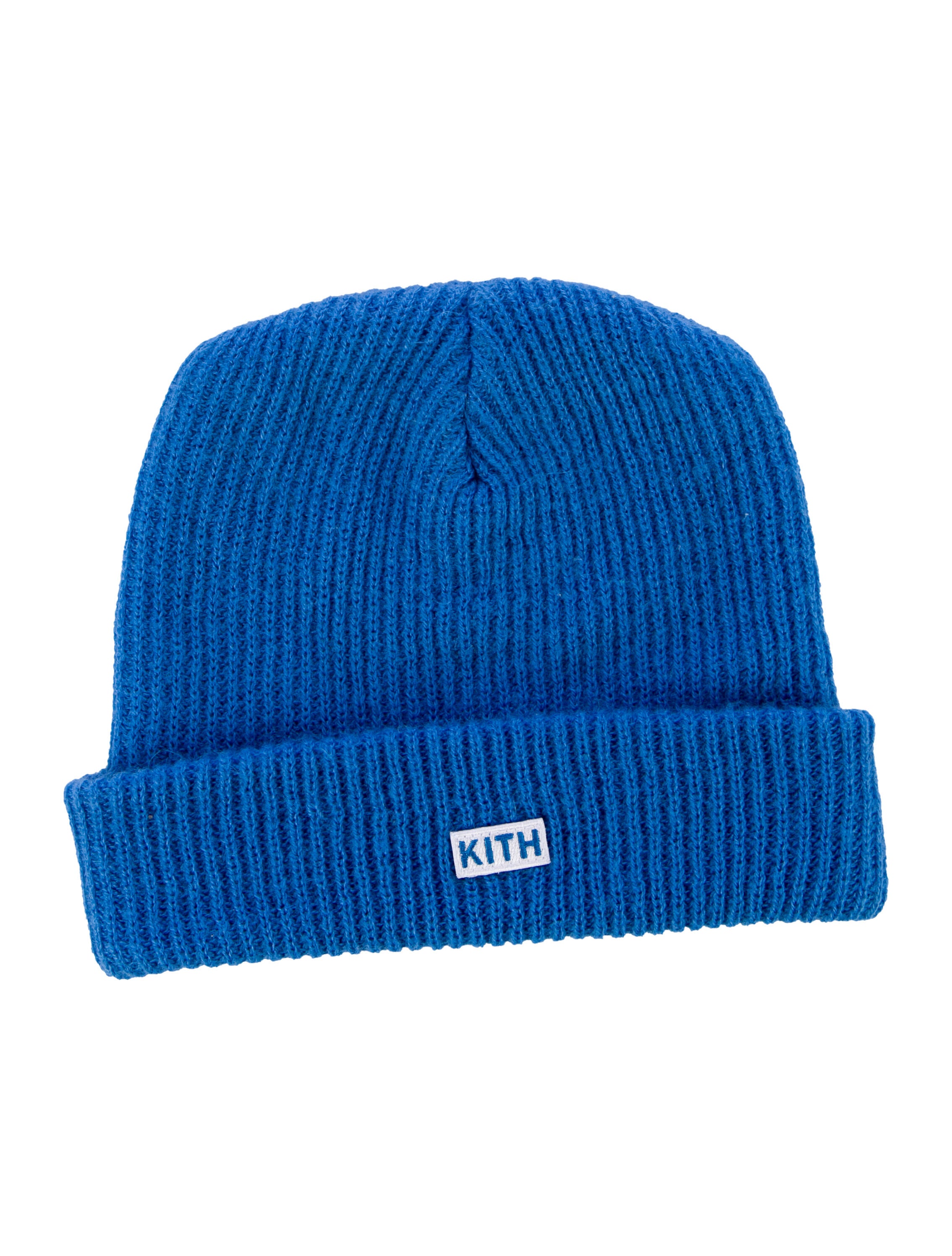 KITH Knitted Winter Beanie. - Blue Hats 