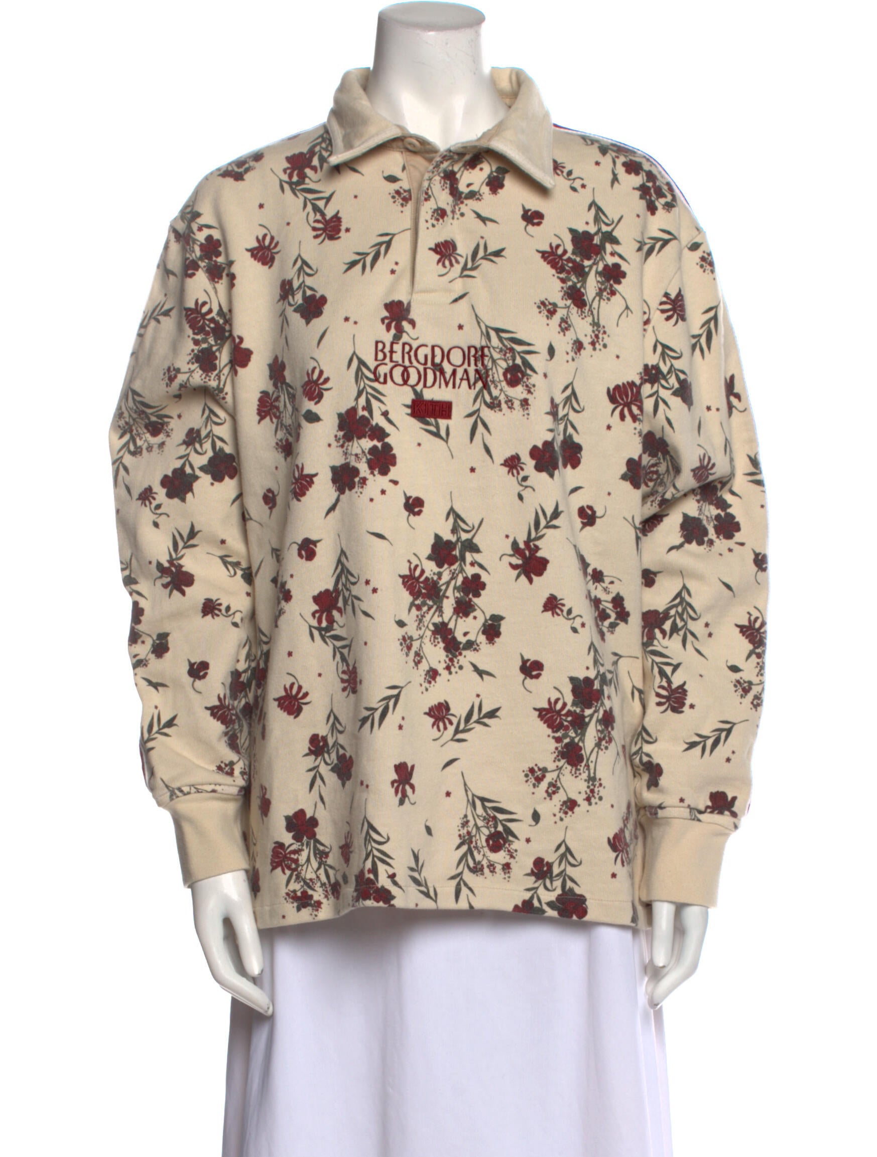 KITH x Bergdorf Goodman Patterned Long Sleeve Shirt