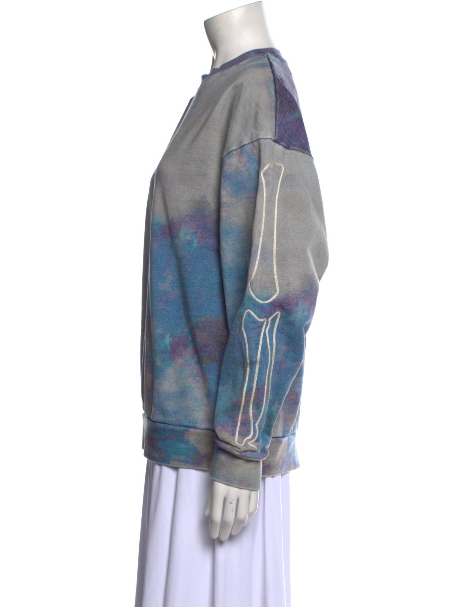KITH Treats Skeleton Nelson Tie-Dye Print Sweatshirt w/ Tags 