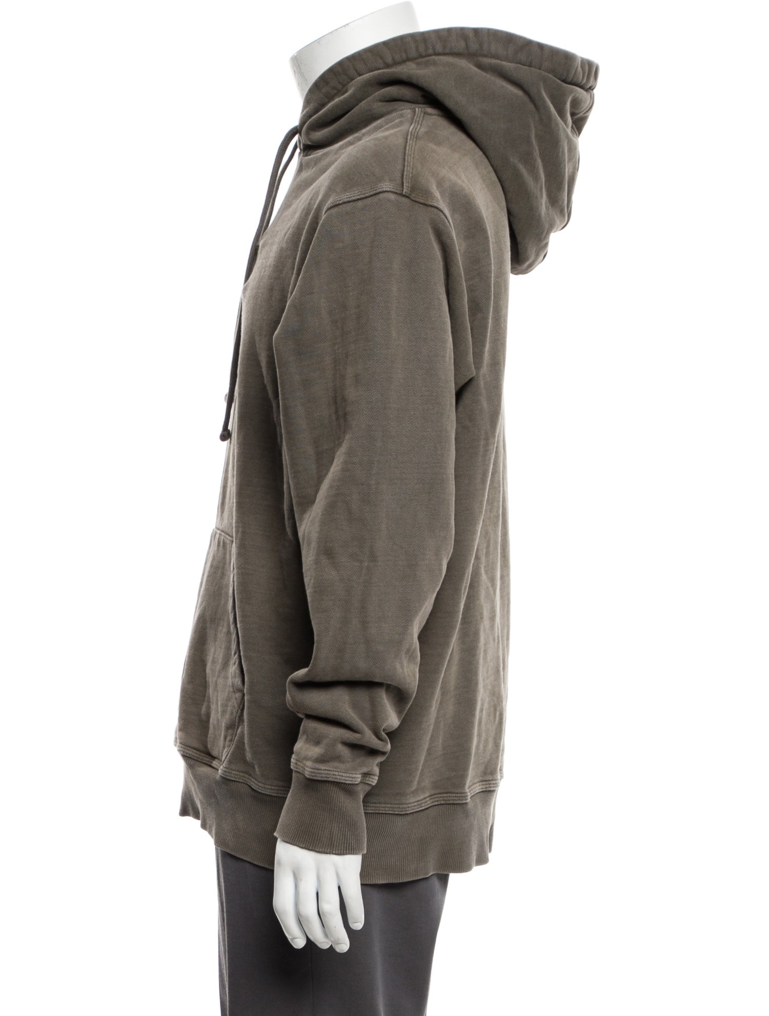 Bottega Veneta V-Neck Long Sleeve Hoodie - Black Sweatshirts & Hoodies ...