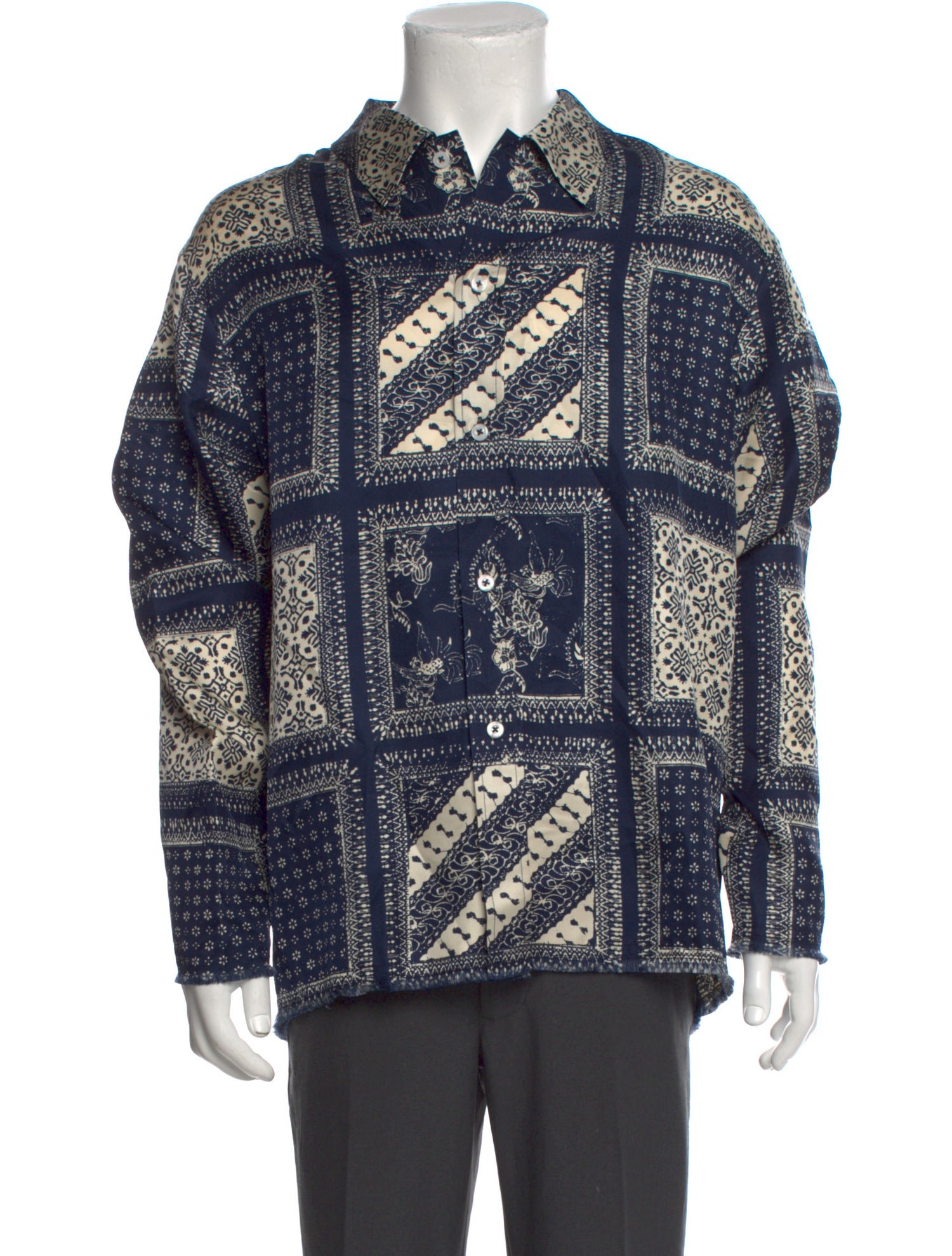 KITH Silk Paisley Print Dress Shirt