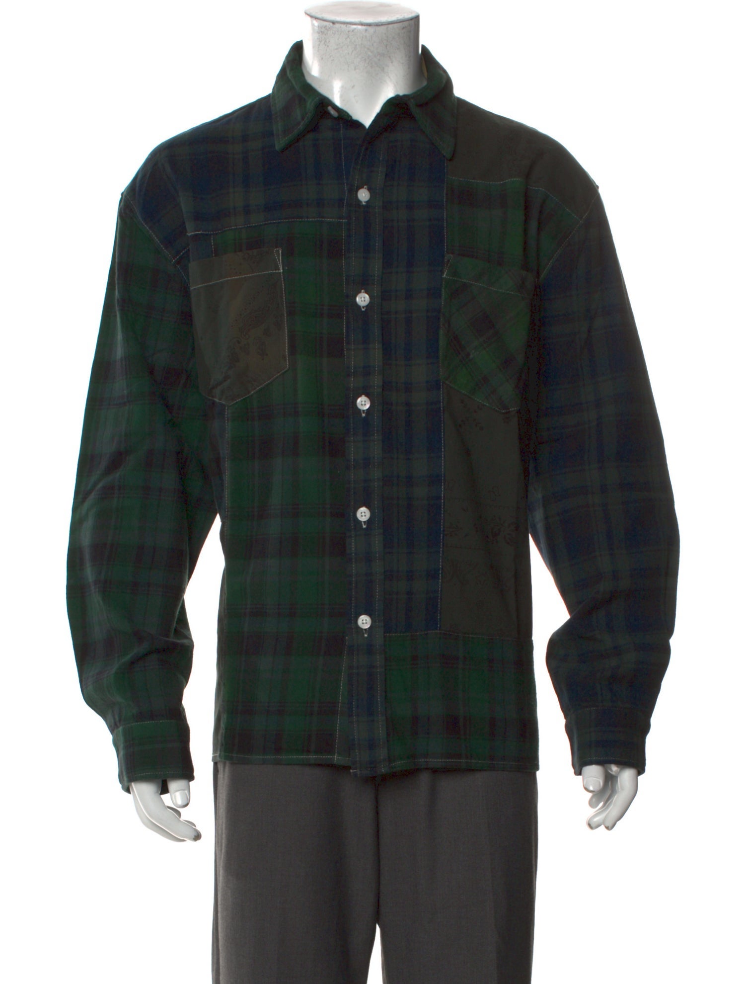 KITH Plaid Print Long Sleeve Shirt w/ Tags