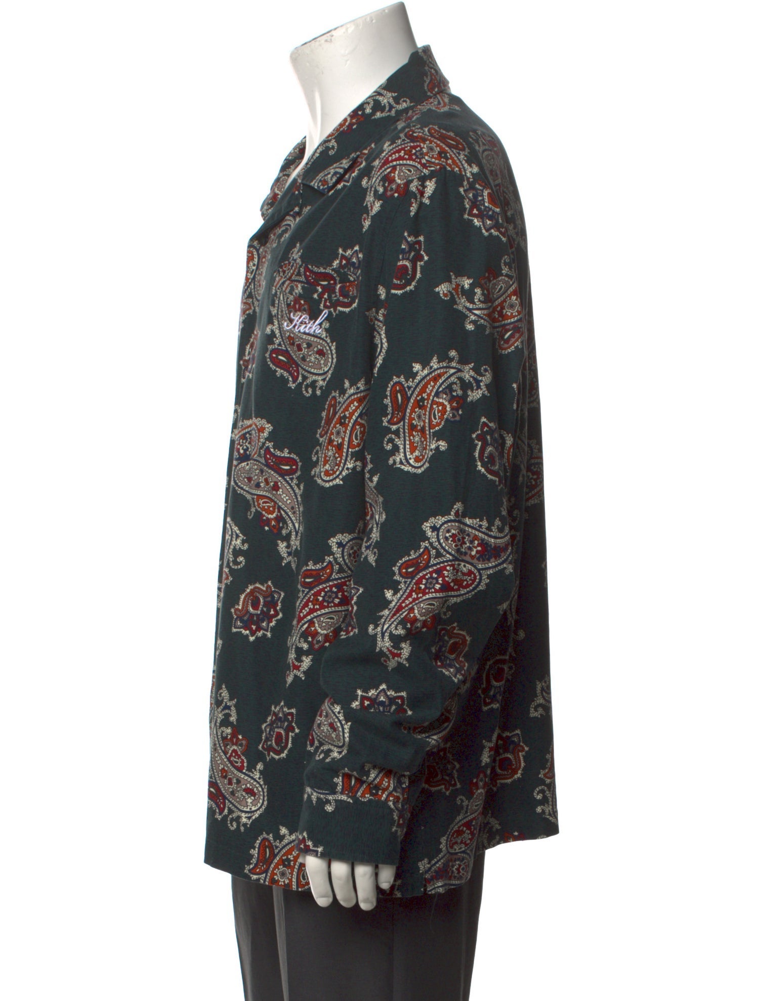 KITH L/S Thompson Paisley Print Paisley Print Shirt