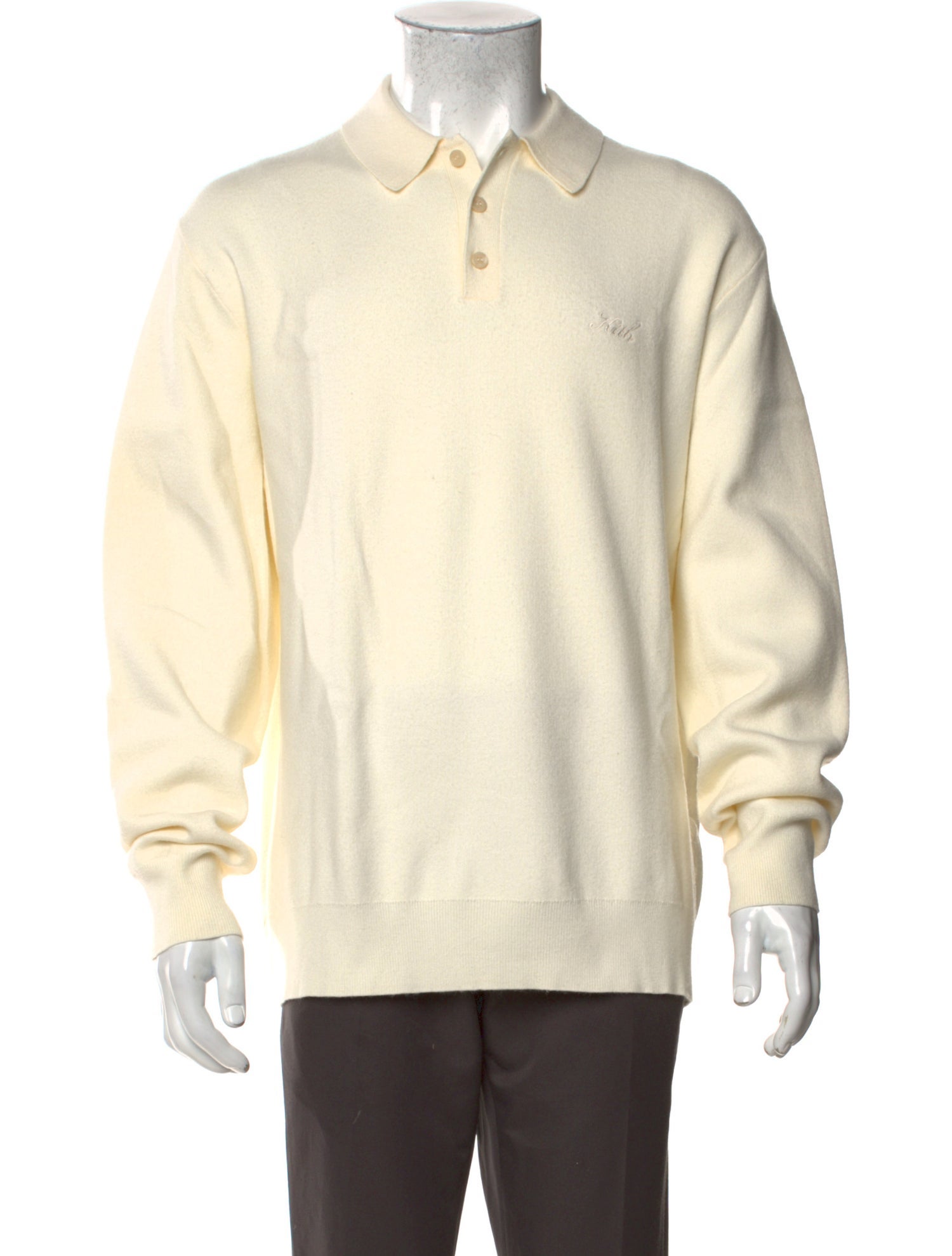 KITH Collar Long Sleeve Polo Sweater