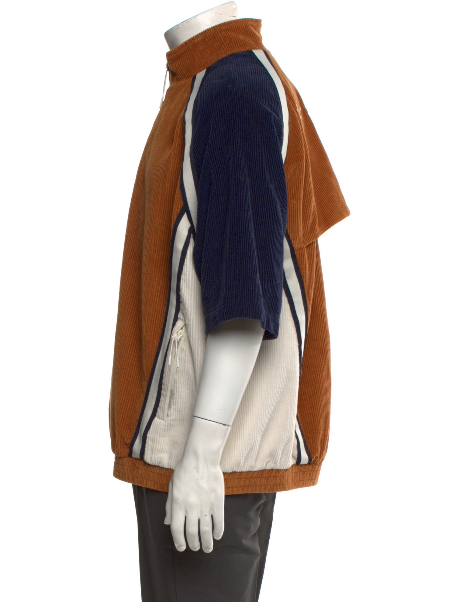 KITH Colorblock Pattern Turtleneck Polo Sweater