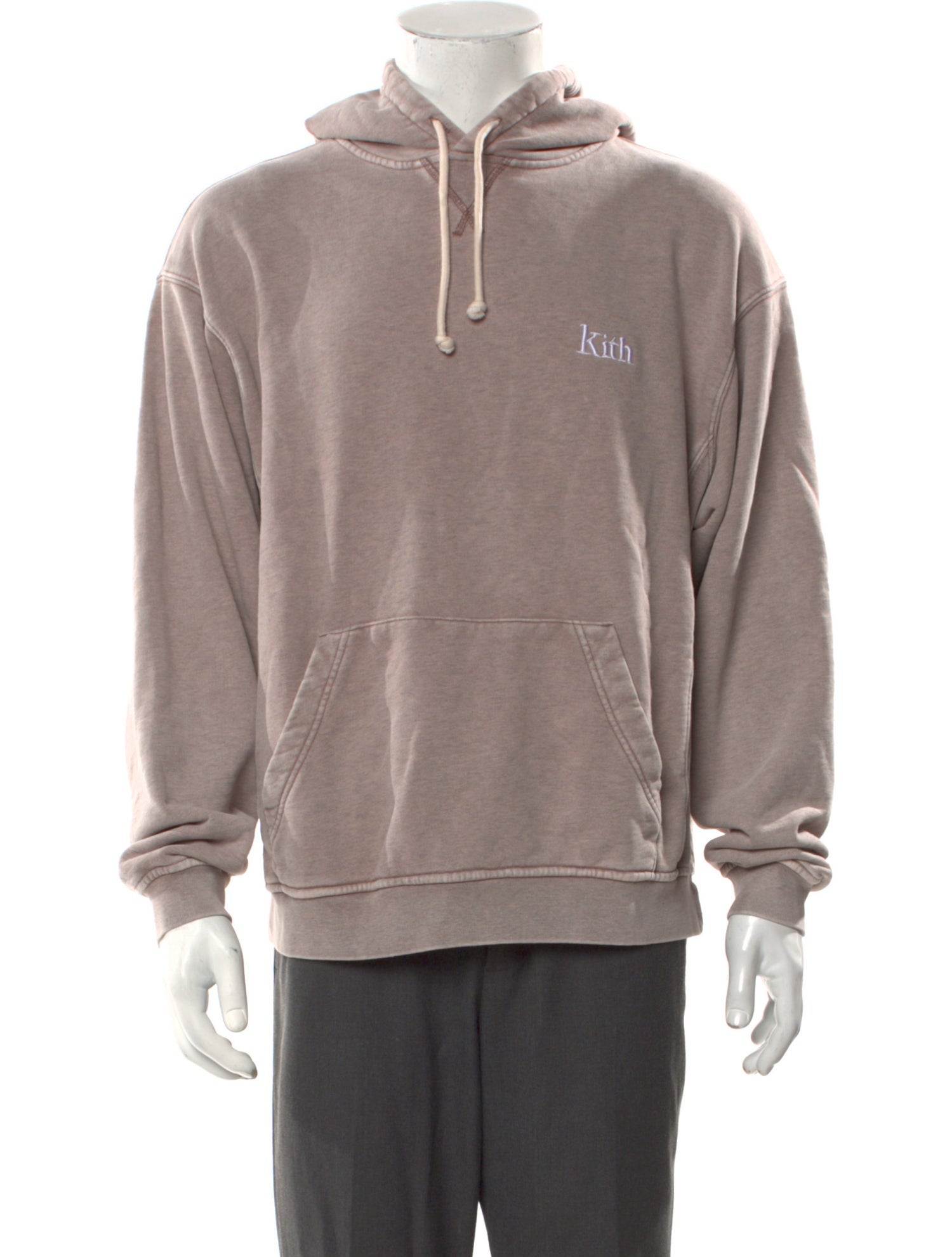KITH Logo Embroidered Crew Neck Hoodie