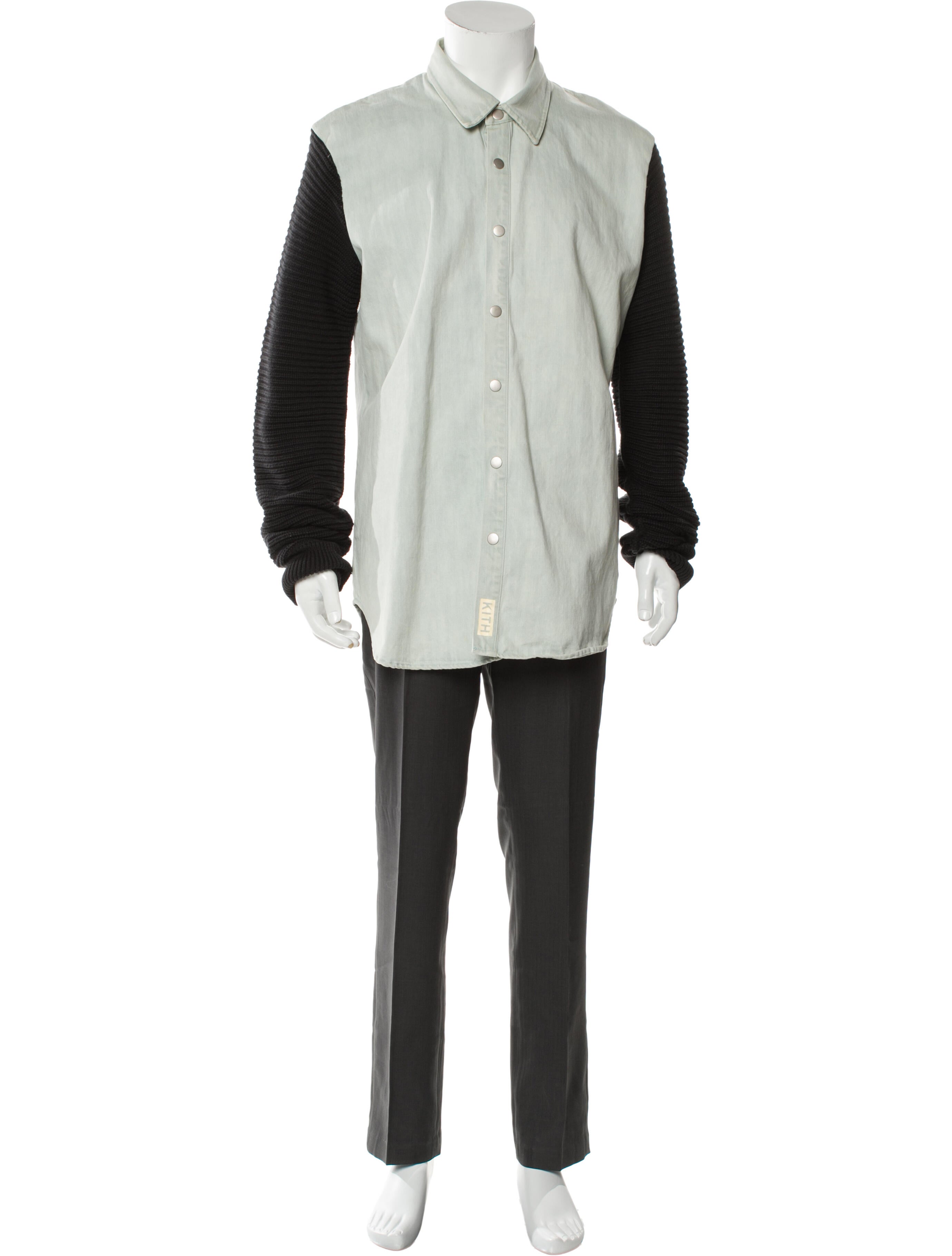 KITH Colorblock Pattern Overcoat