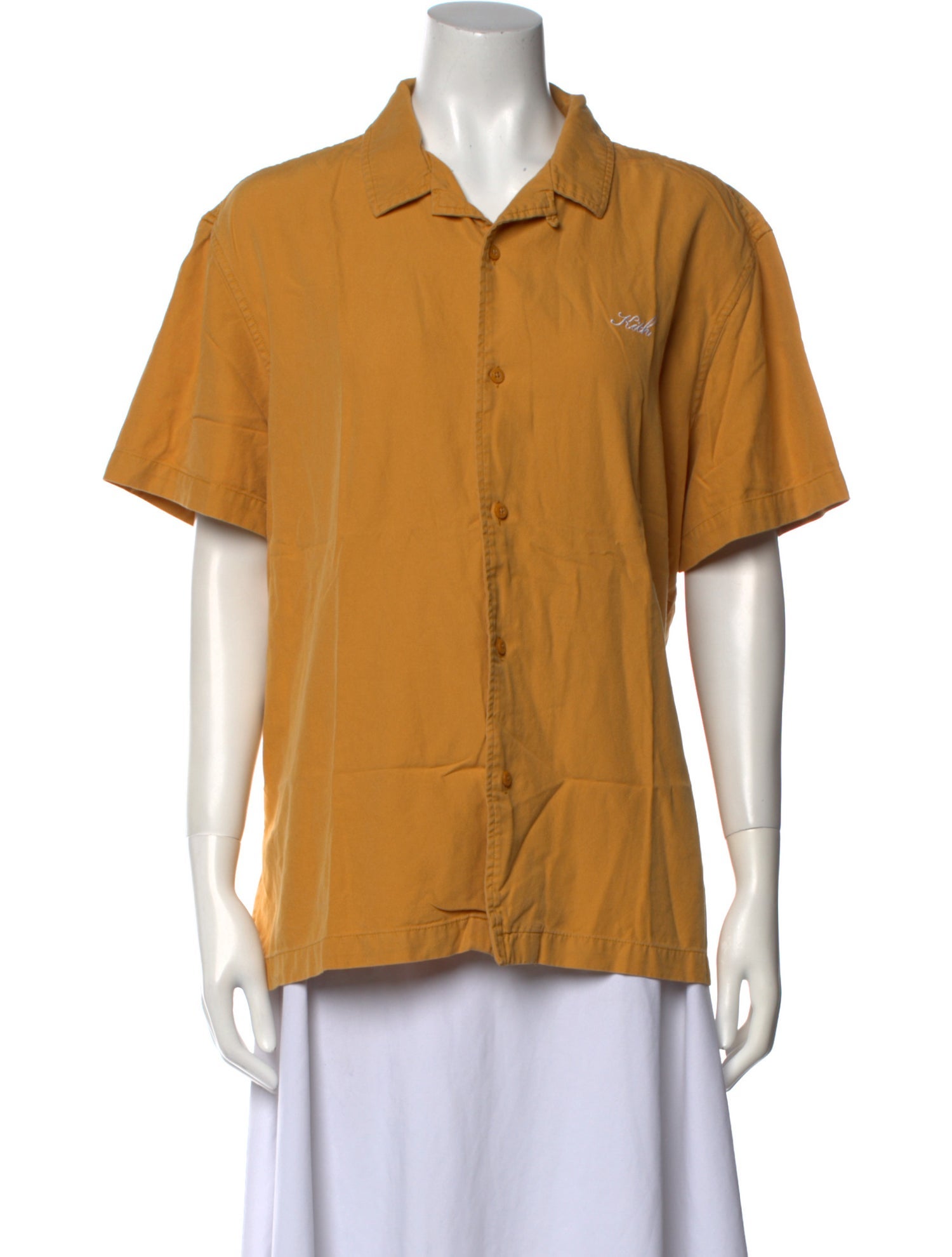 KITH Silk Short Sleeve Button-Up Top