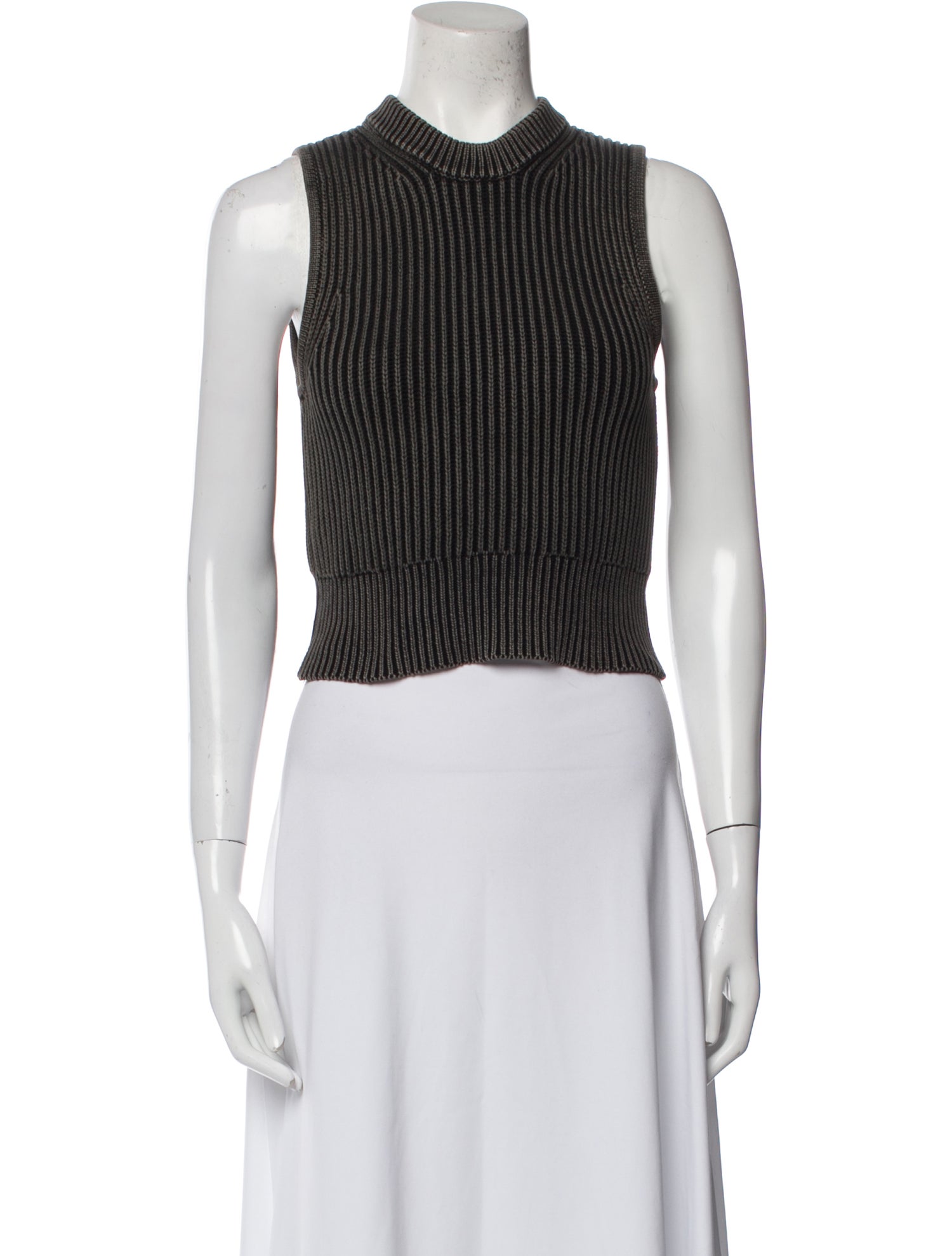 KITH Striped Crew Neck Crop Top