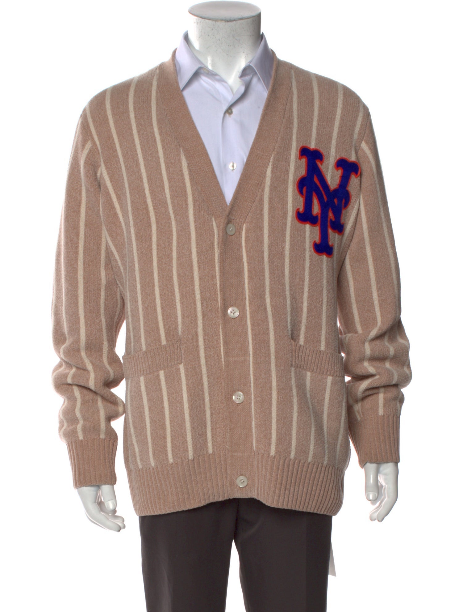 KITH Striped V-Neck Cardigan