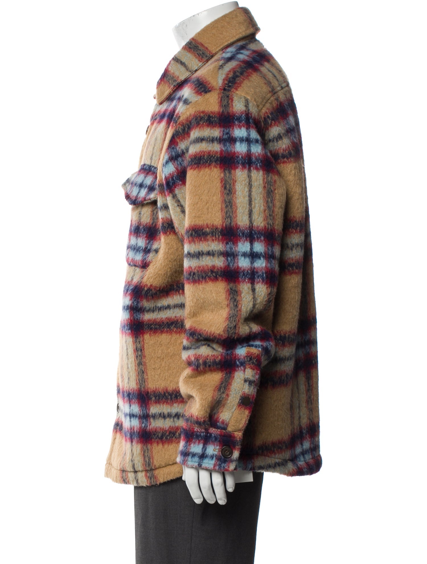 KITH Plaid Print Trucker Jacket