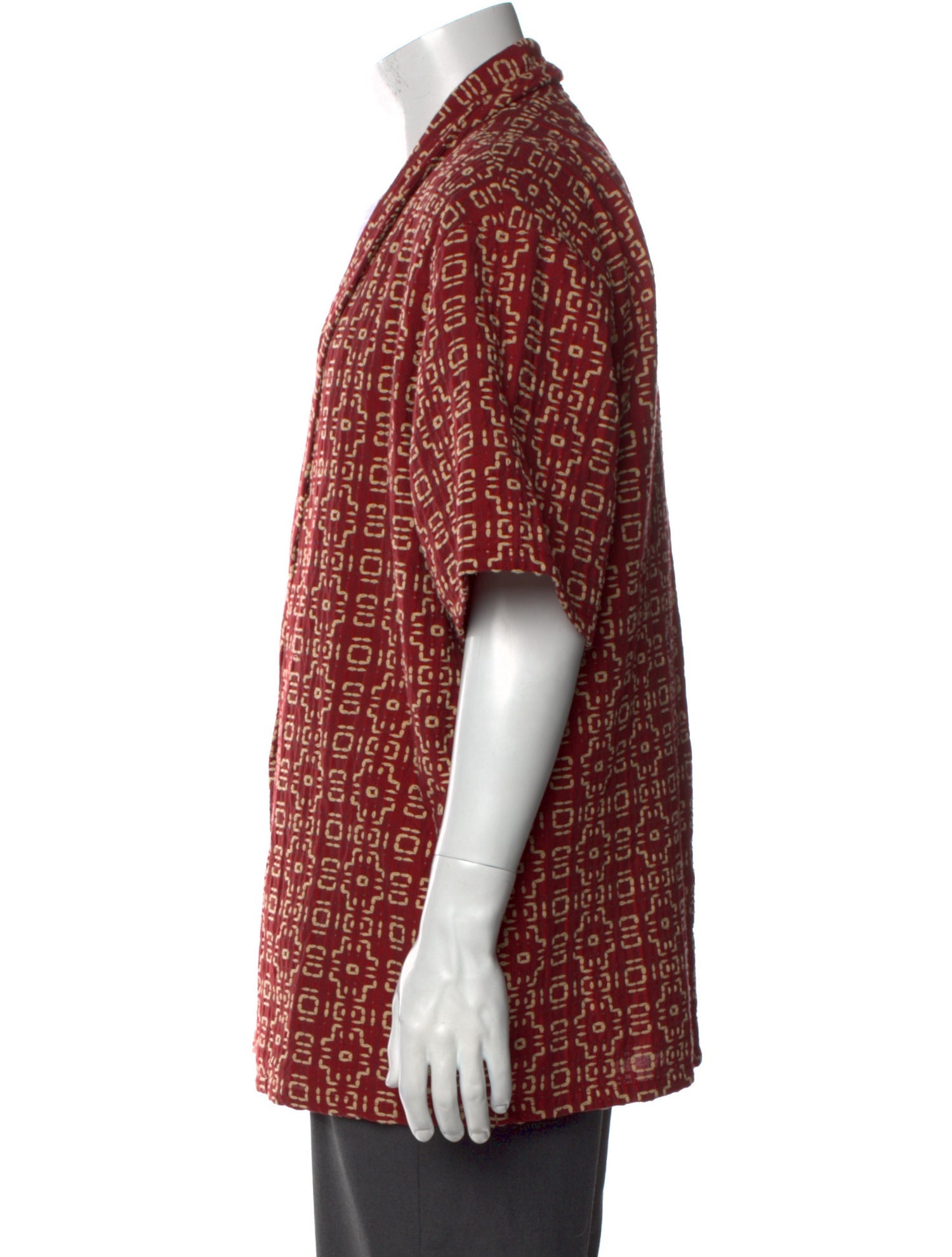 KITH Printed Three-Quarter Sleeve Shirt