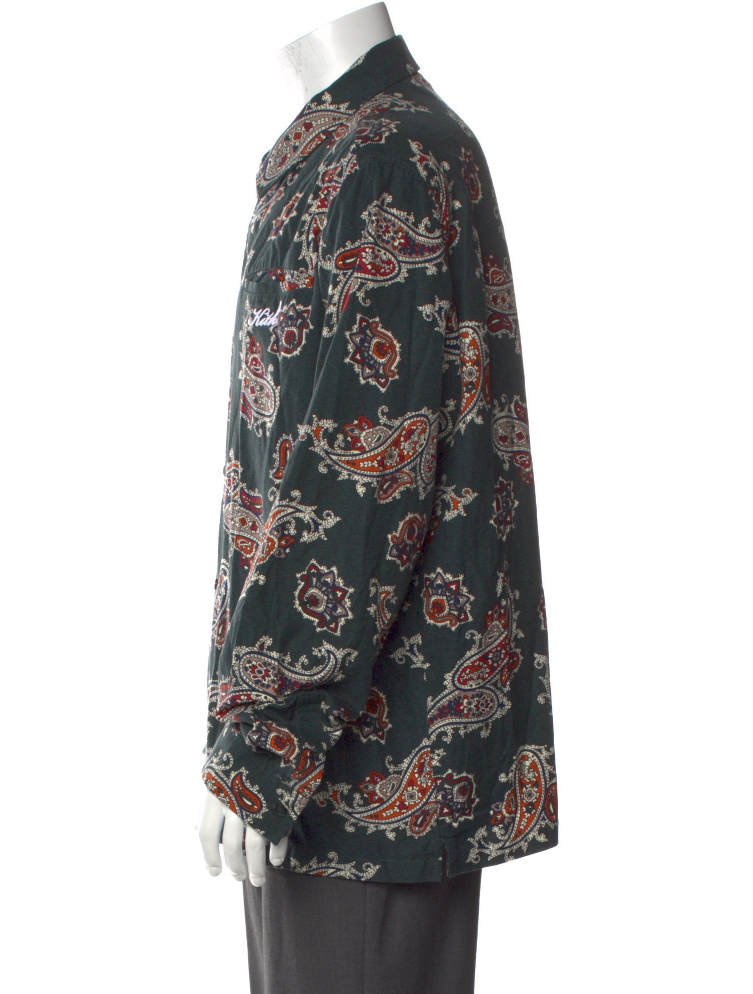 KITH Paisley Print Long Sleeve Shirt