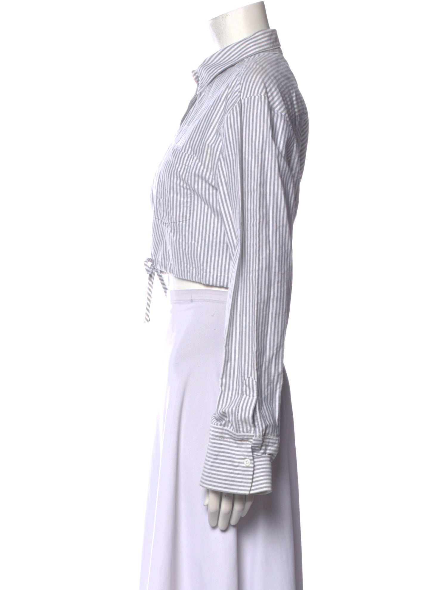 KITH Striped Long Sleeve Crop Top