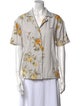KITH Floral Print Short Sleeve Button-Up Top