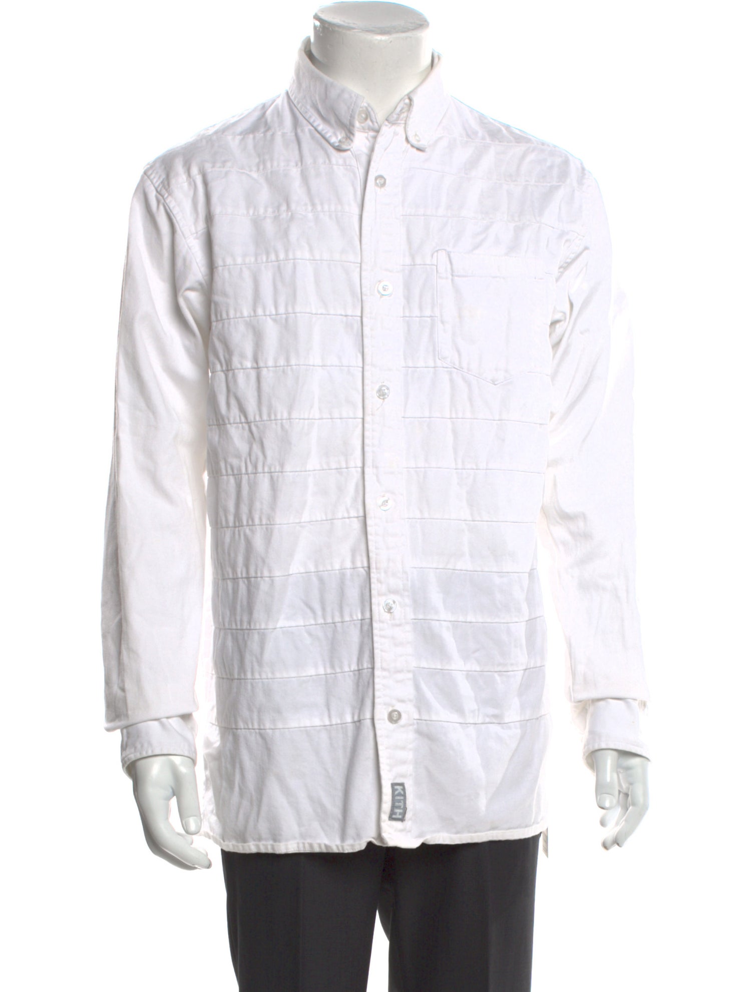 KITH Striped Long Sleeve Tuxedo Shirt