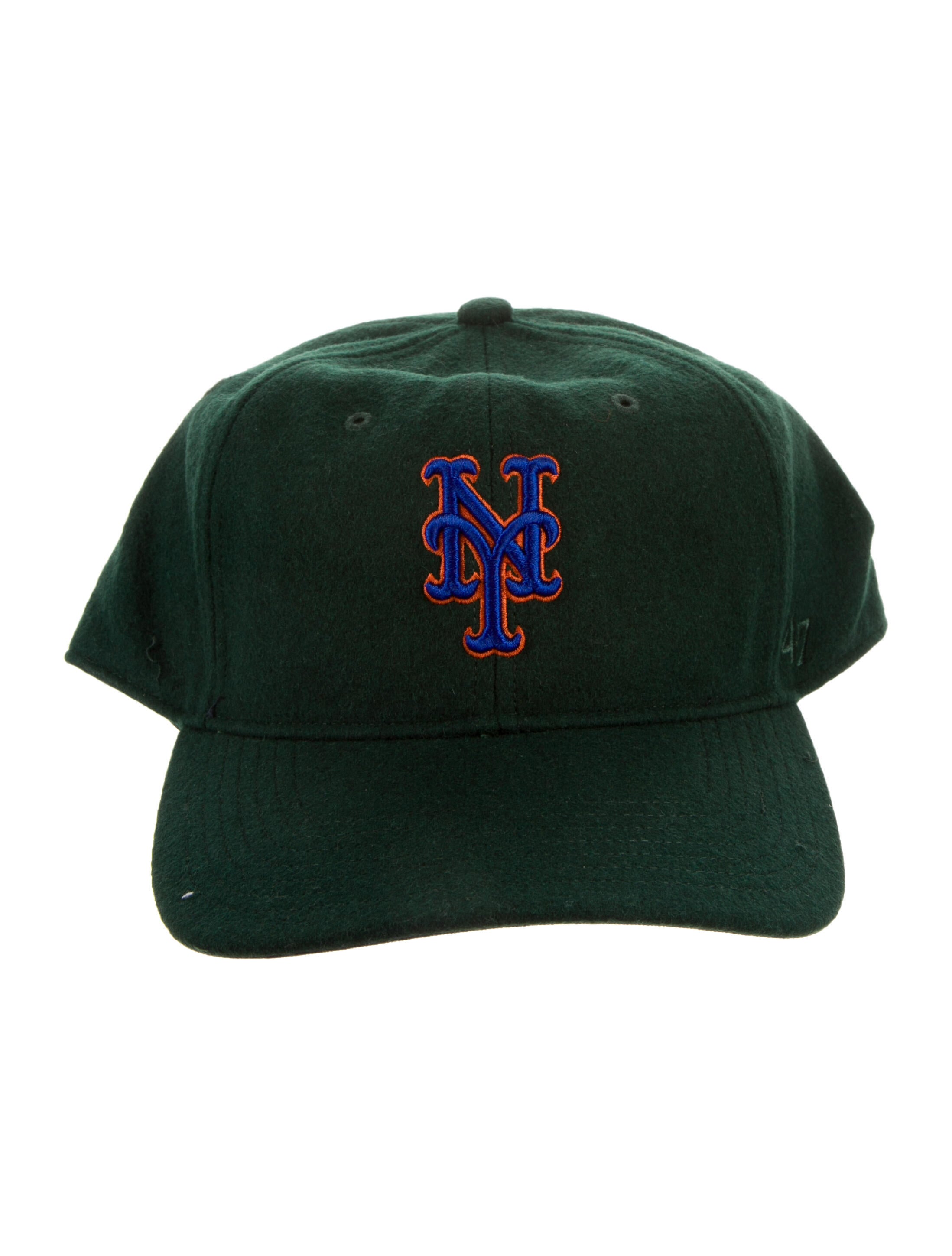 KITH Wool Knitted Baseball Hat w/ Blue & Orange Embroidered Logo At Front w/Tags