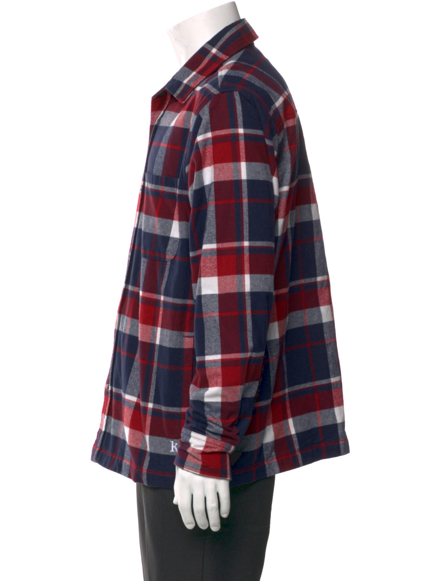 KITH Plaid Print Long Sleeve Shirt