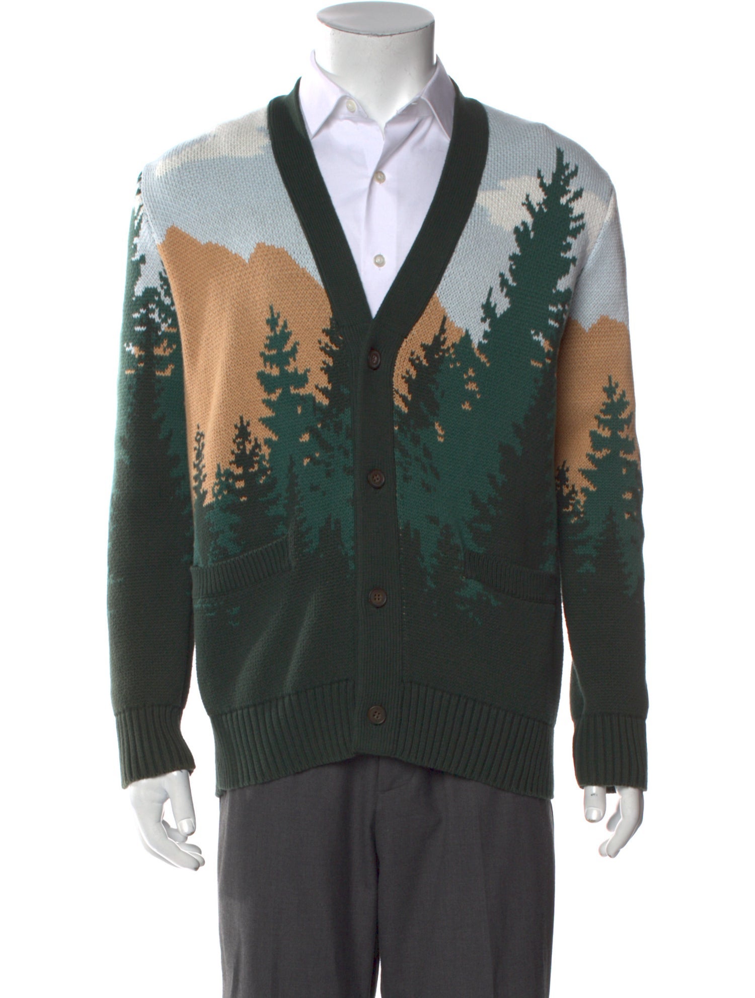 KITH Graphic Print V-Neck Cardigan