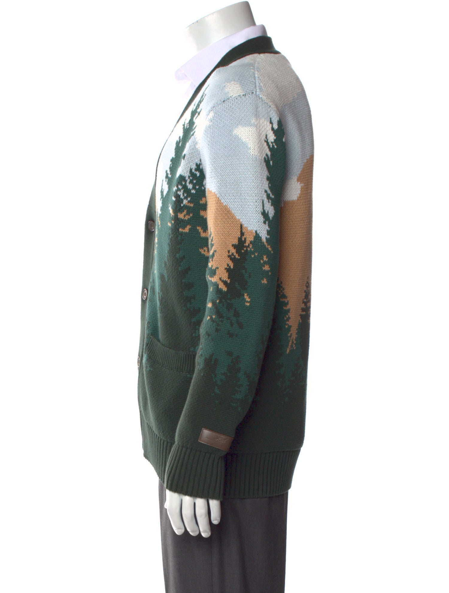 KITH Graphic Print V-Neck Cardigan