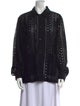KITH Lace Pattern Long Sleeve Button-Up Top