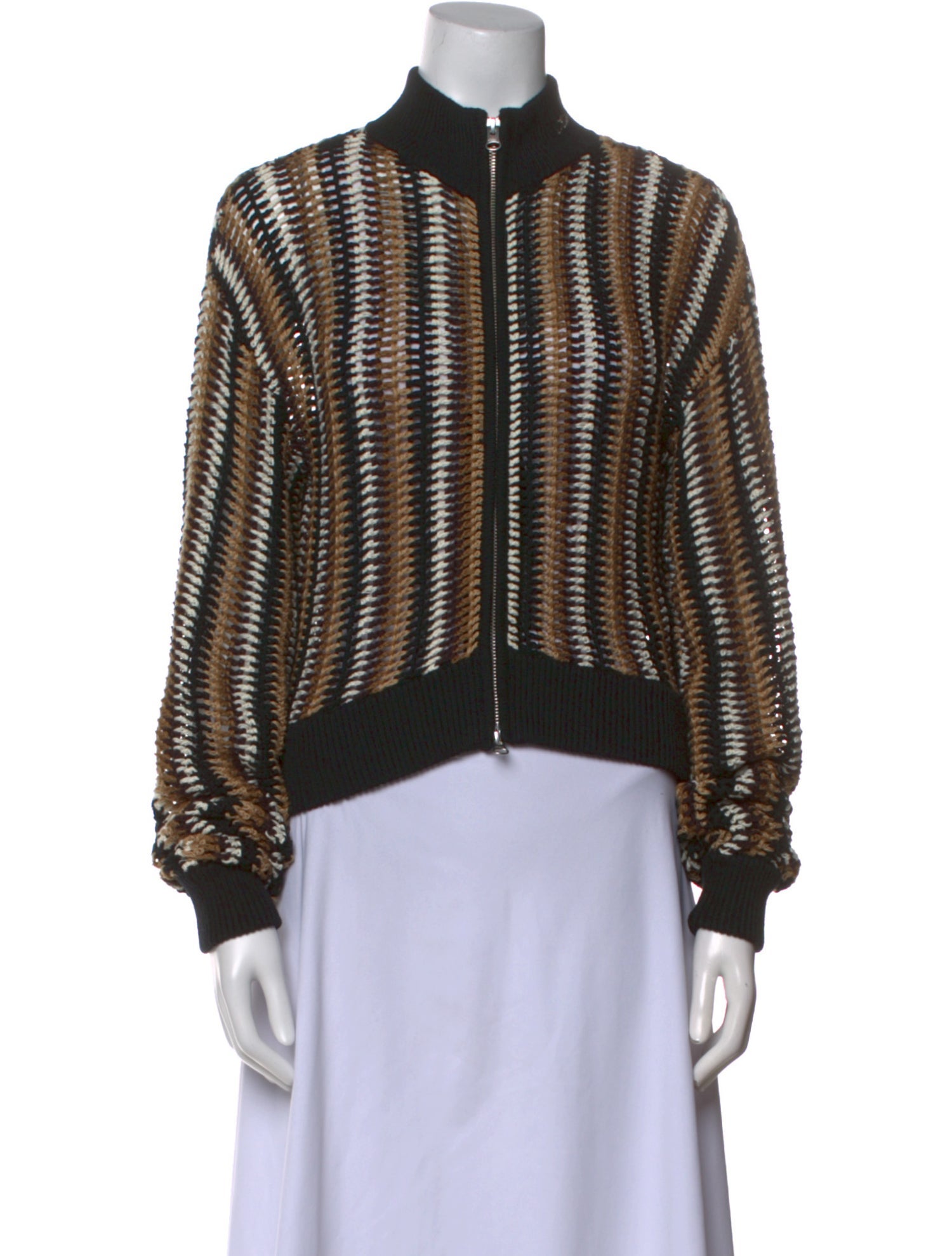 KITH Striped Mock Neck Sweater