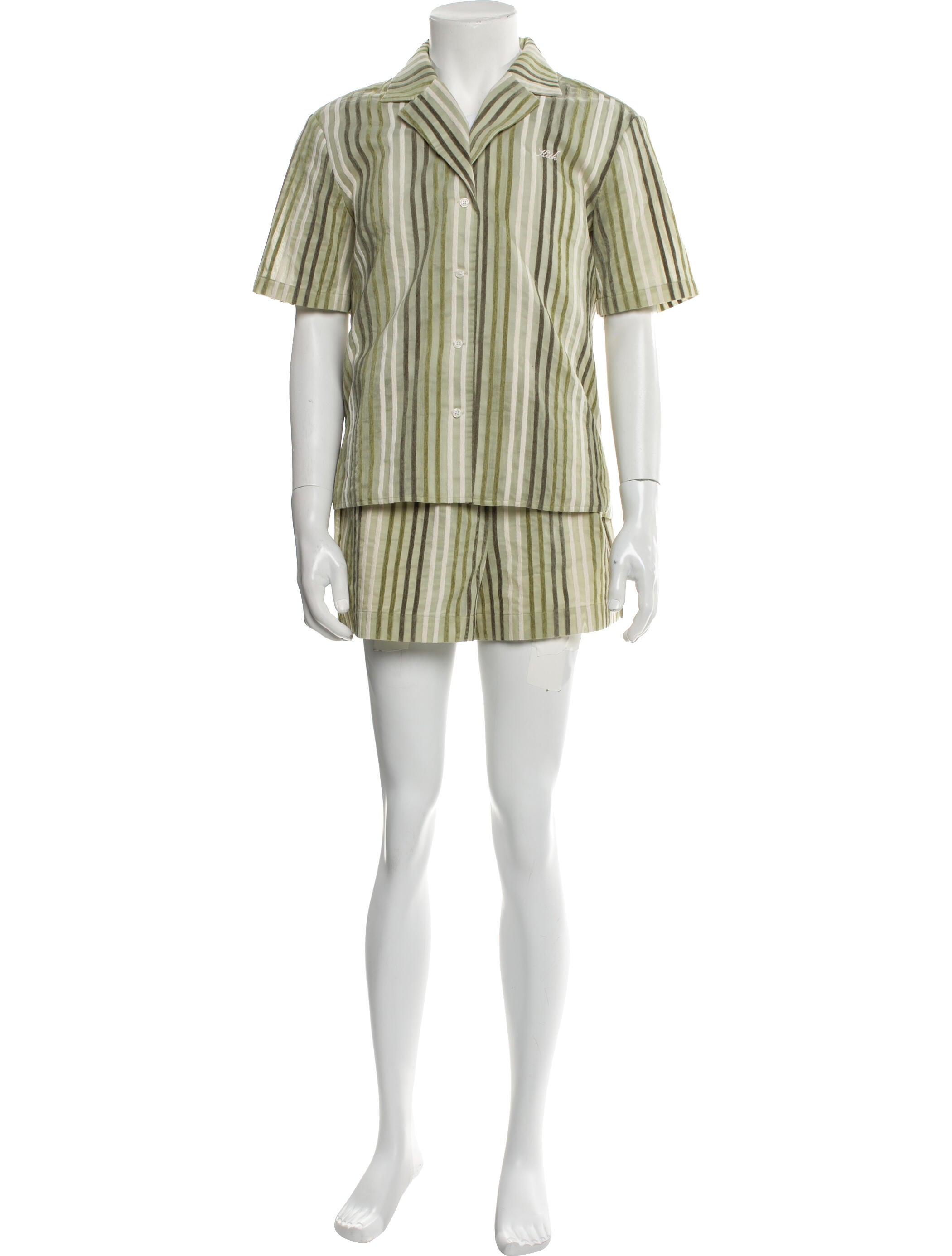 KITH Striped Embroidered Accent Robe w/ Tags