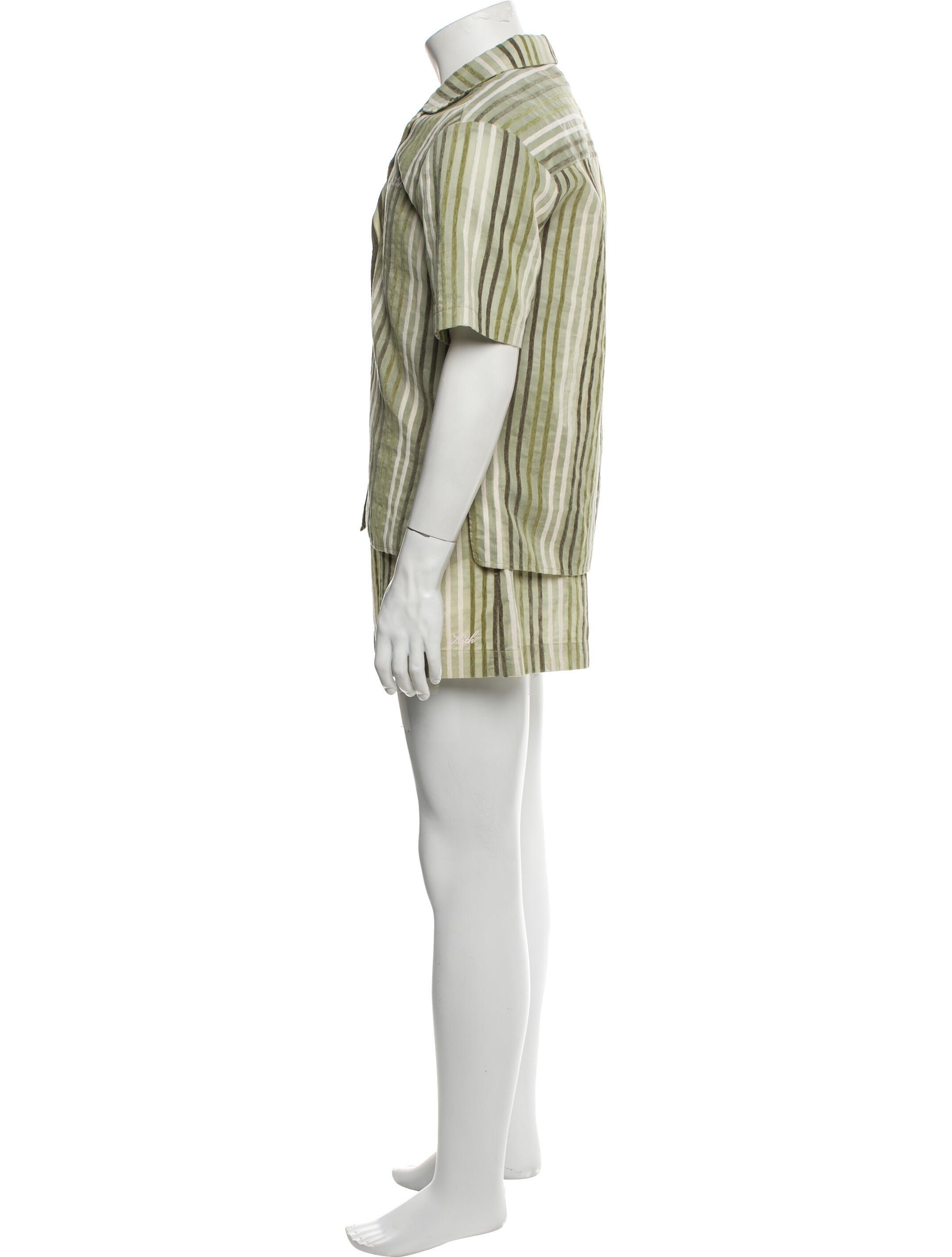 KITH Striped Embroidered Accent Robe w/ Tags