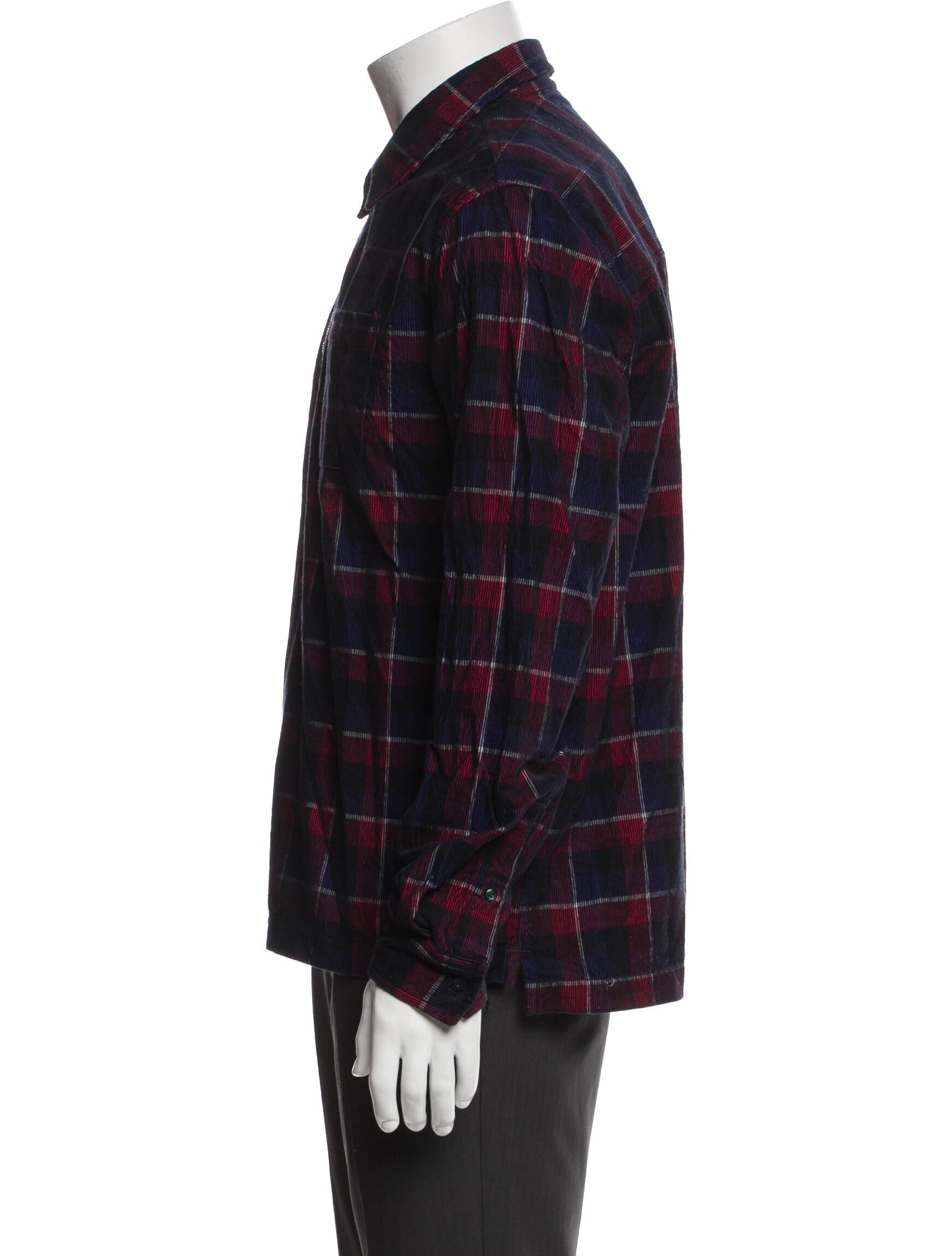 KITH Plaid Print Long Sleeve Western Shirt