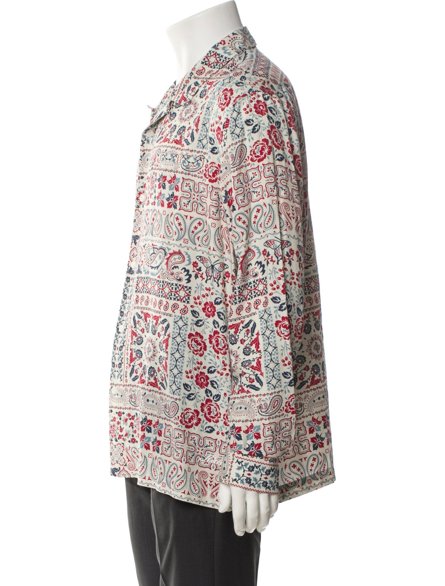 KITH Silk Paisley Print Shirt