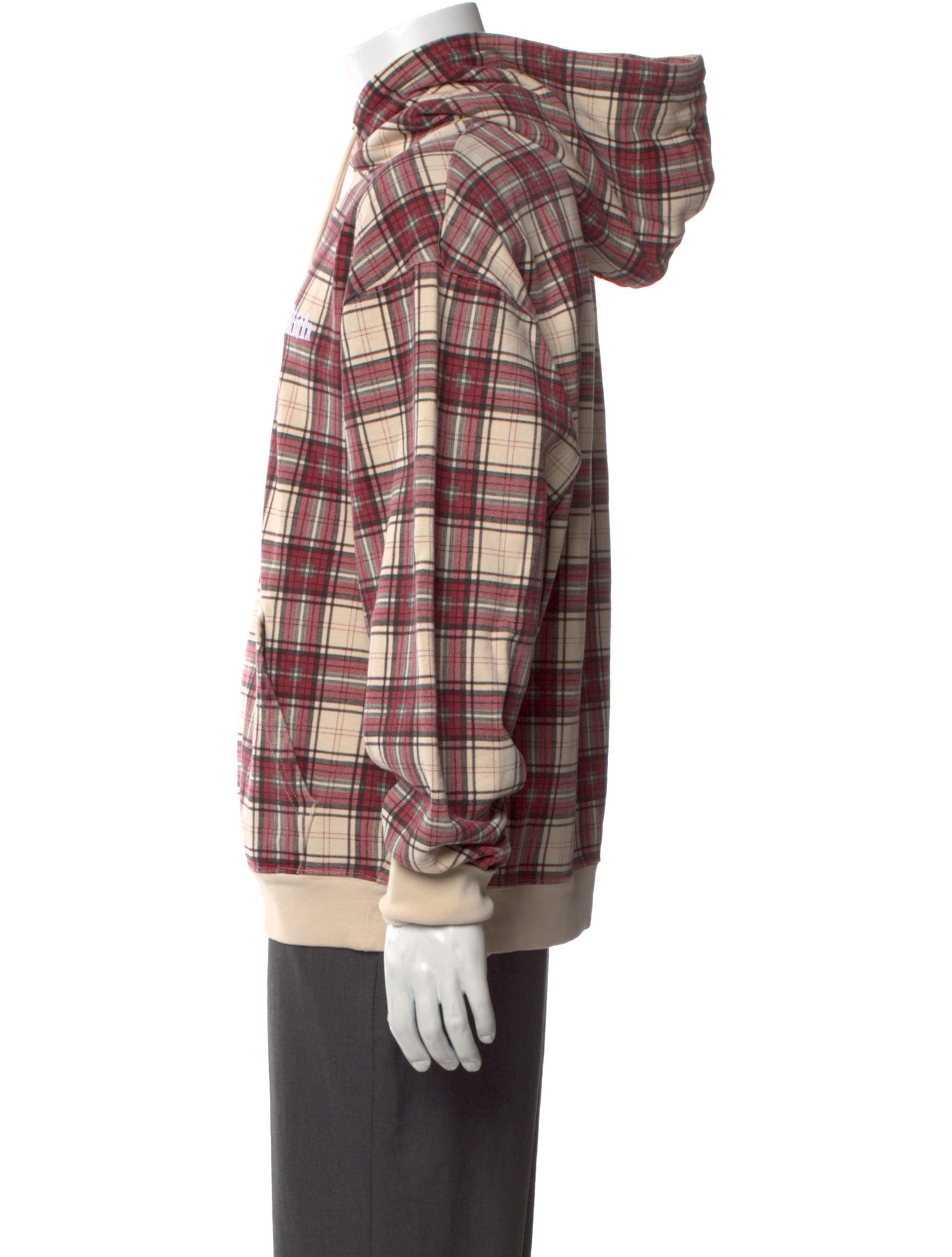 KITH Plaid Print Long Sleeve Hoodie