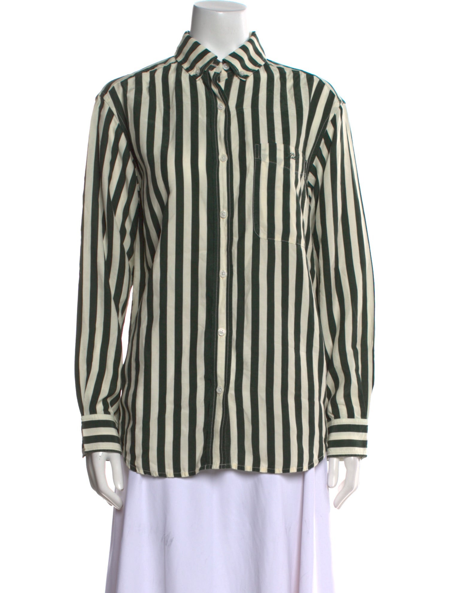 KITH Striped Long Sleeve Button-Up Top