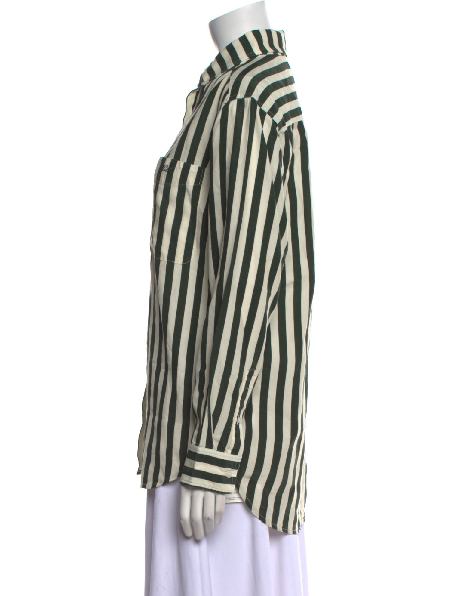 KITH Striped Long Sleeve Button-Up Top