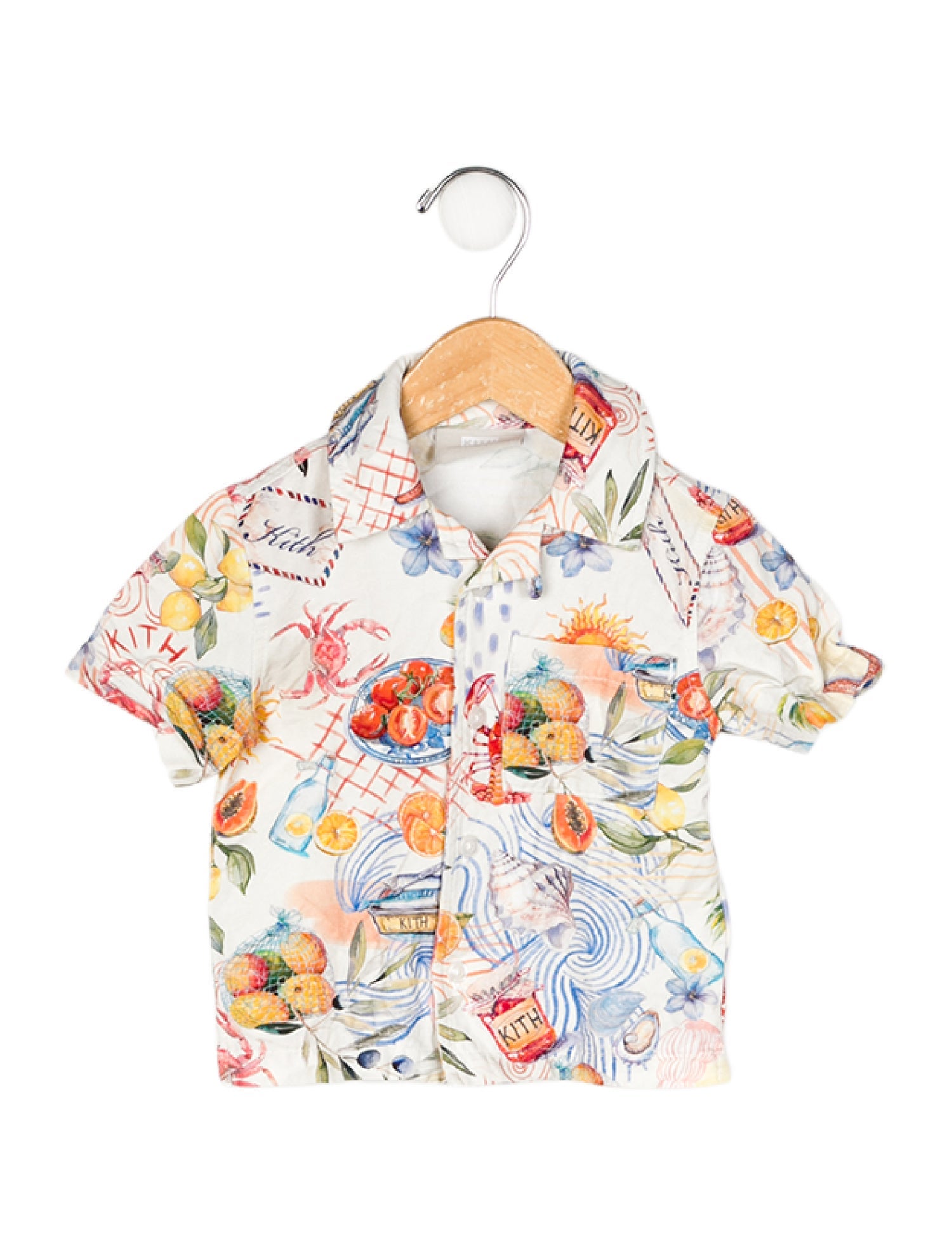 KITH KITH Infant Boys' Pattern Printed Short- Sleeve Shirt