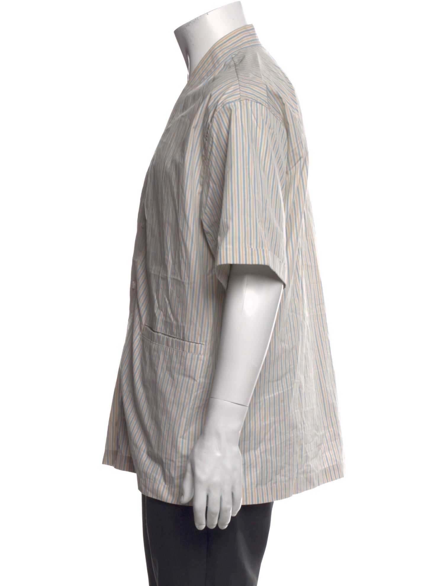 KITH Striped Three-Quarter Sleeve Shirt