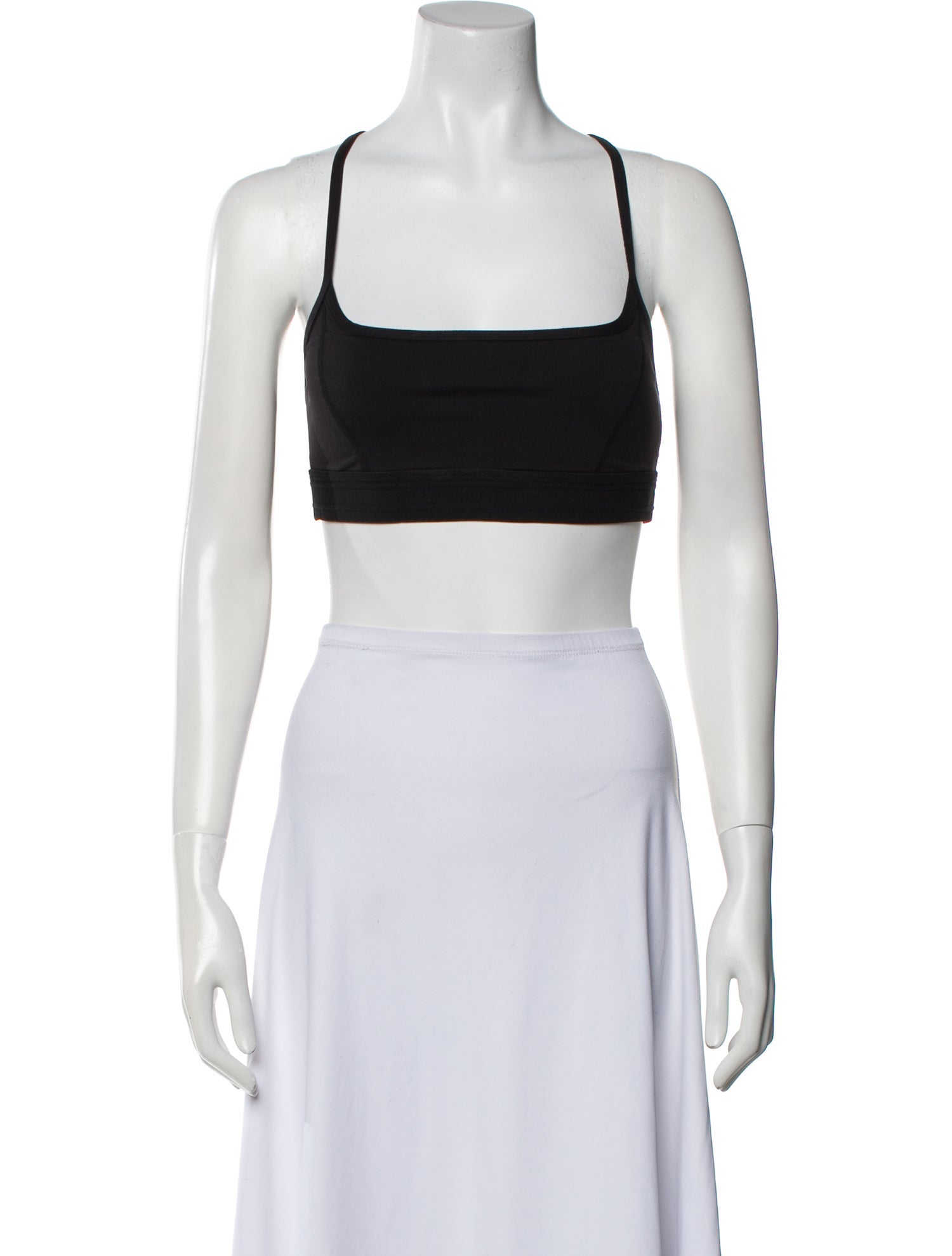 KITH Nylon Square Neckline Crop Top