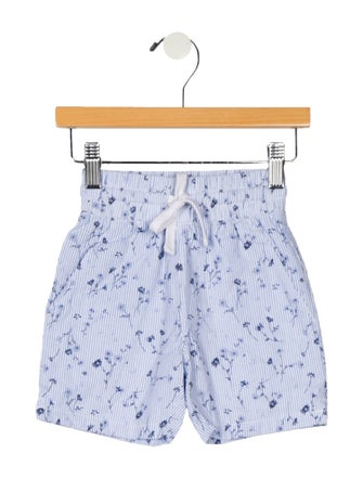 KITH girls' kids blue and white shorts