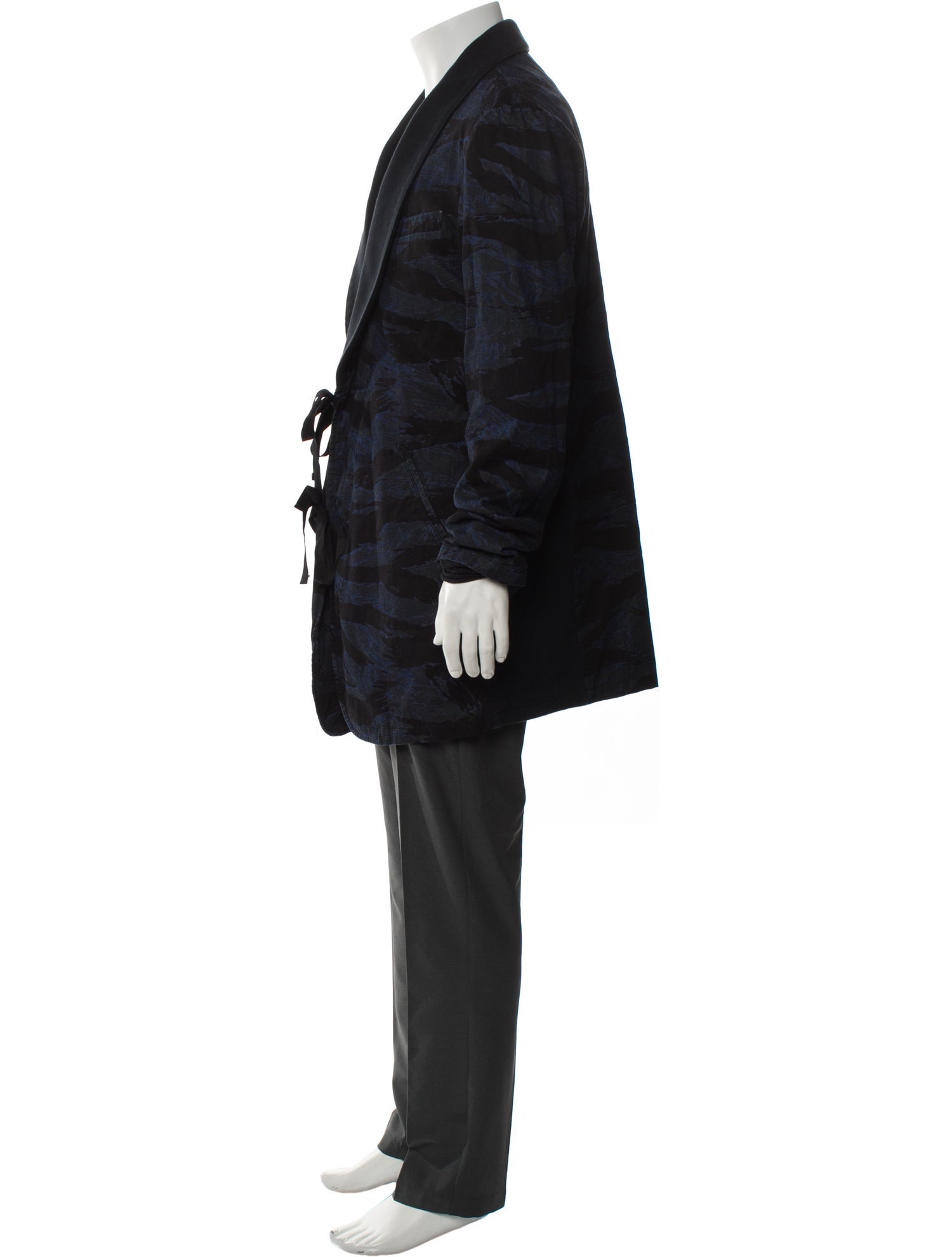 KITH X ONES STROKE Camouflage Print Overcoat