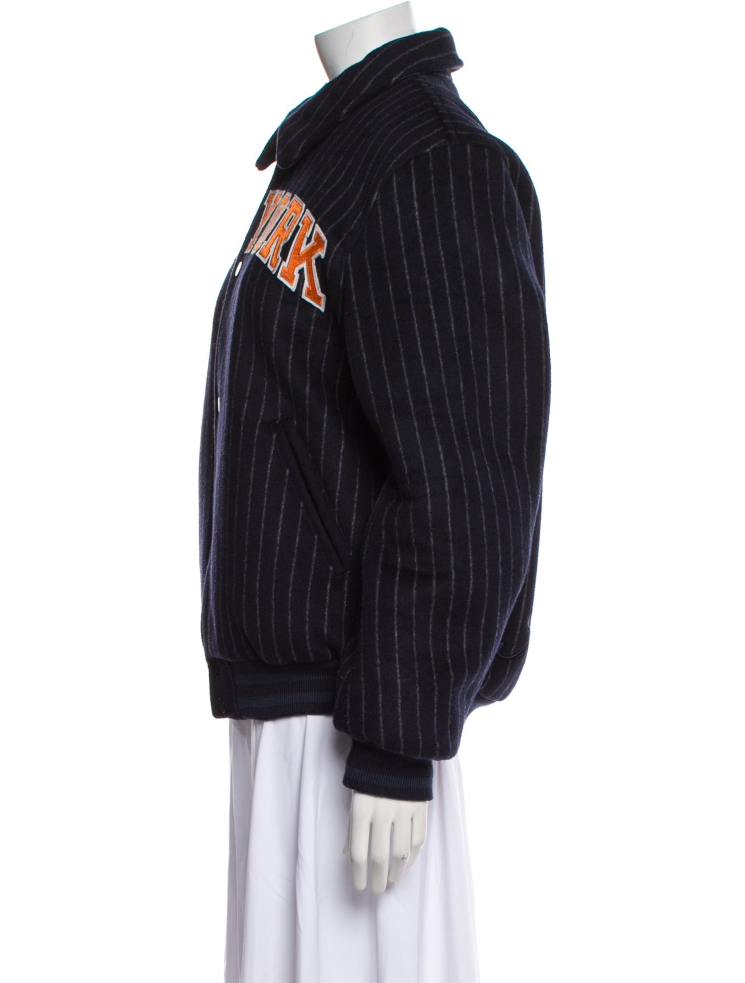 KITH Wool Graphic Print Bomber Jacket