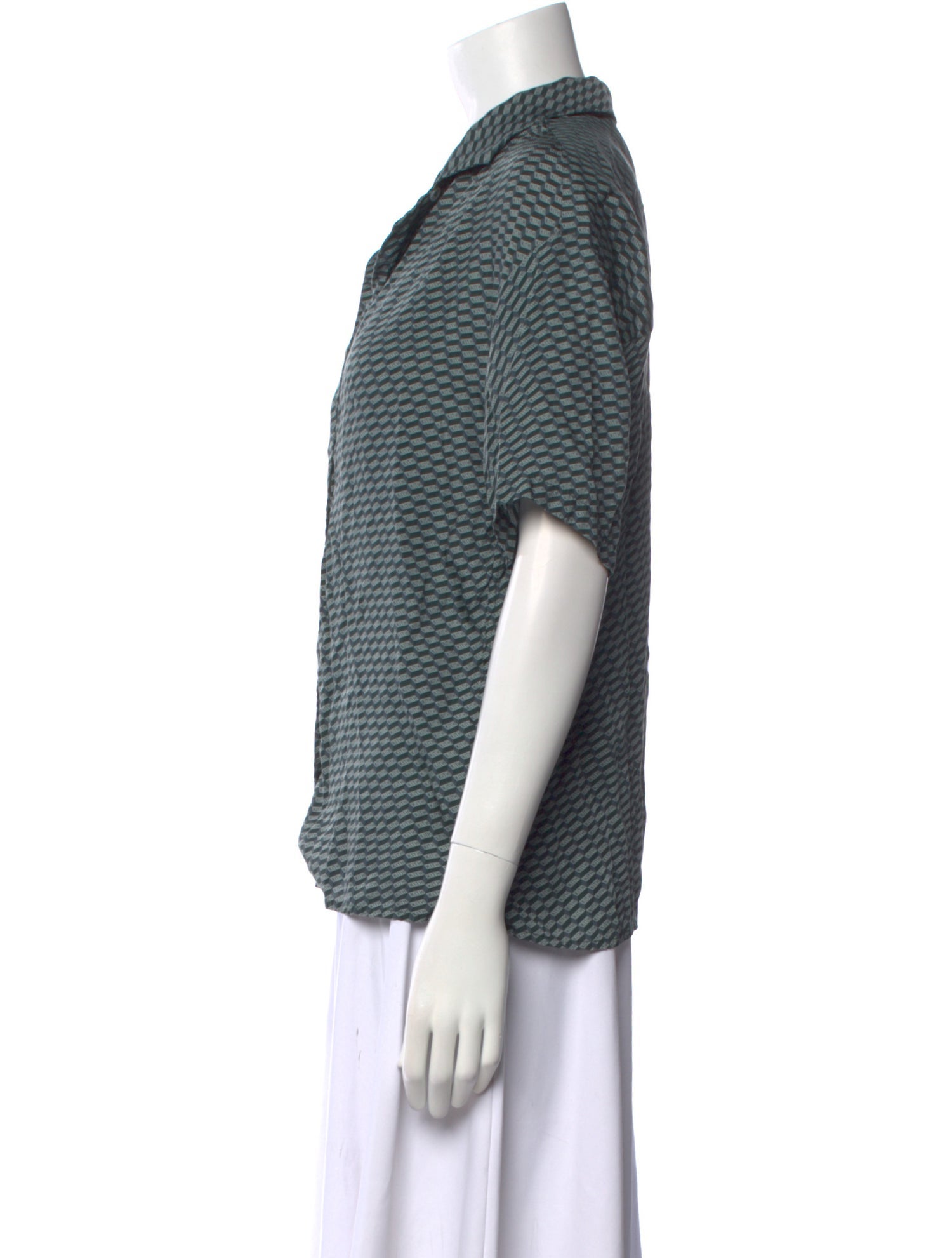 KITH Printed Short Sleeve Button-Up Top